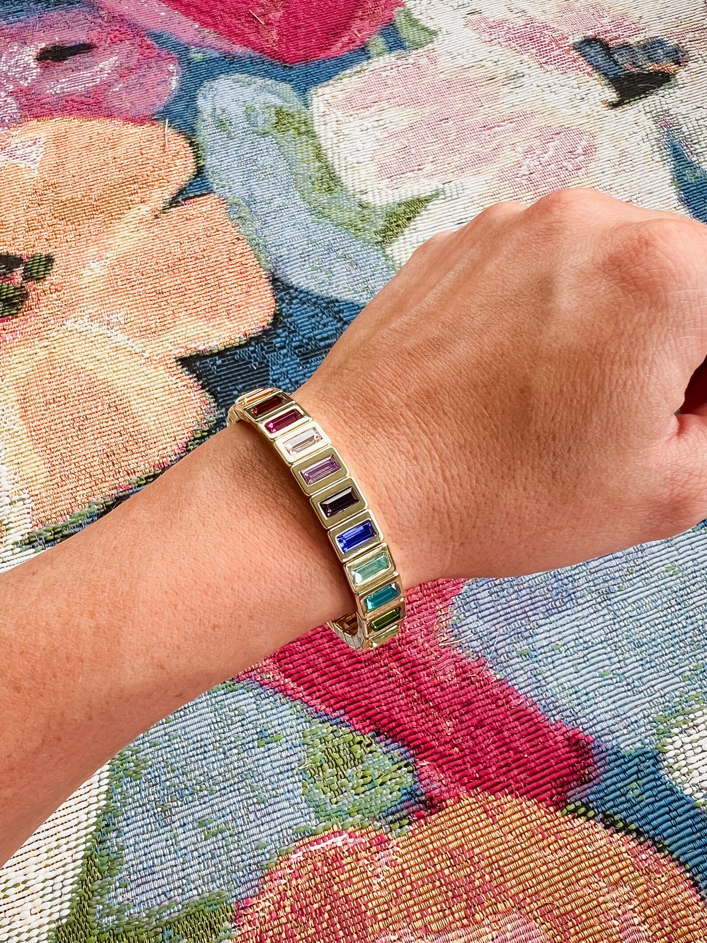 Penelope Bracelet - Gold Rainbow