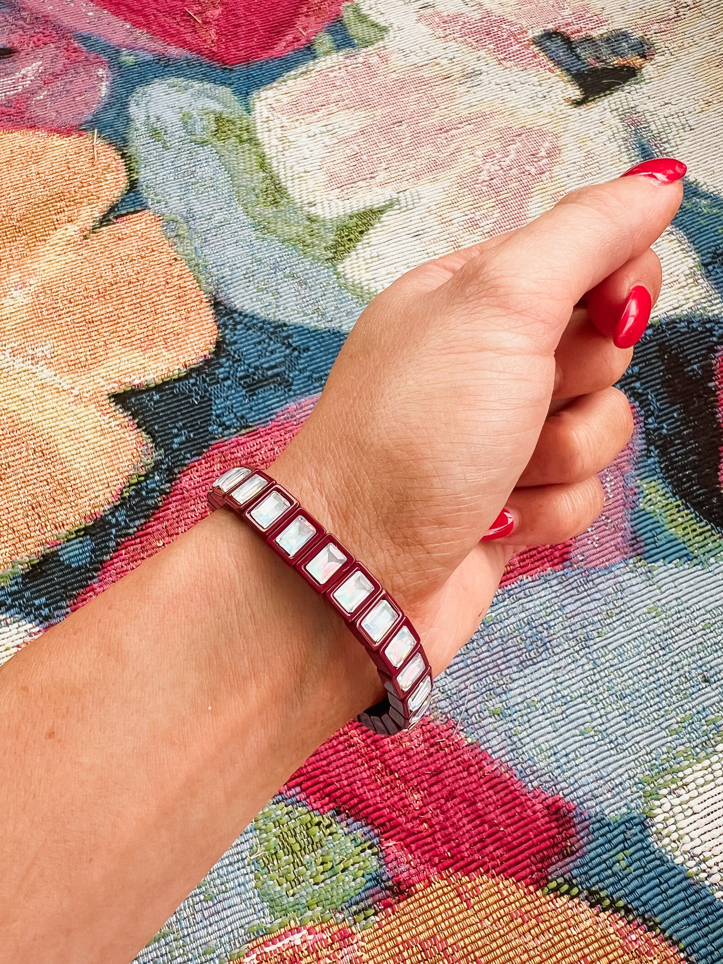 Penelope Bracelet - Maroon