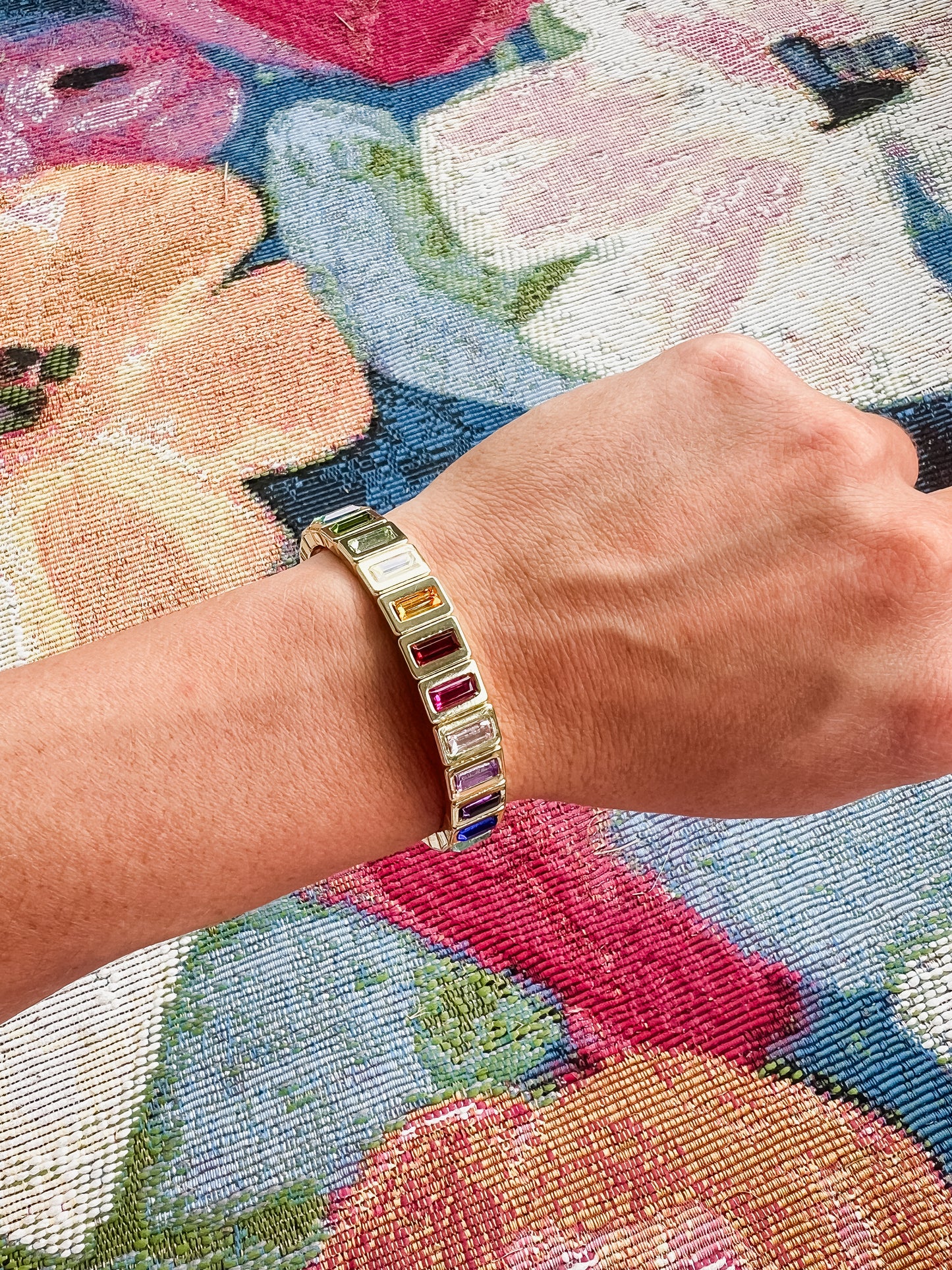 Penelope Bracelet - Gold Rainbow