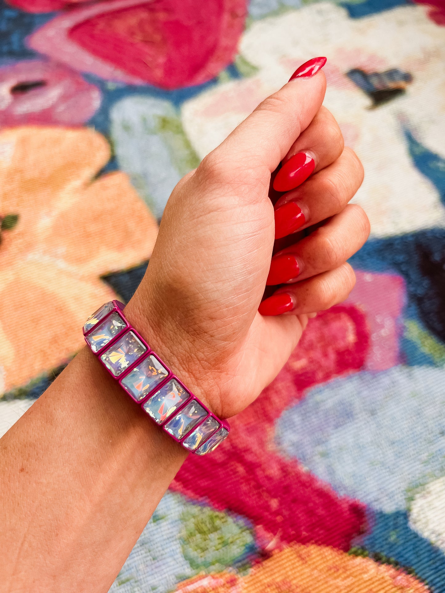 Estelle Bracelet - Dark Pink