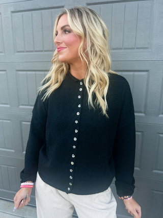Piper Cardigan - Black Mix Match Buttons *LIMITED EDITION*