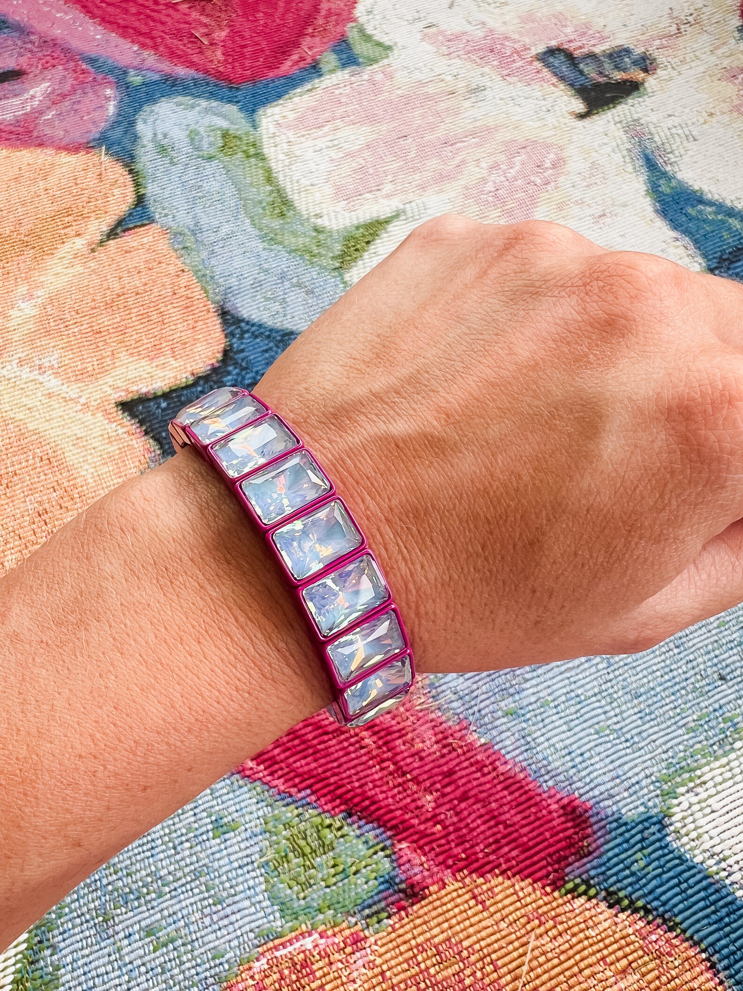 Estelle Bracelet - Dark Pink