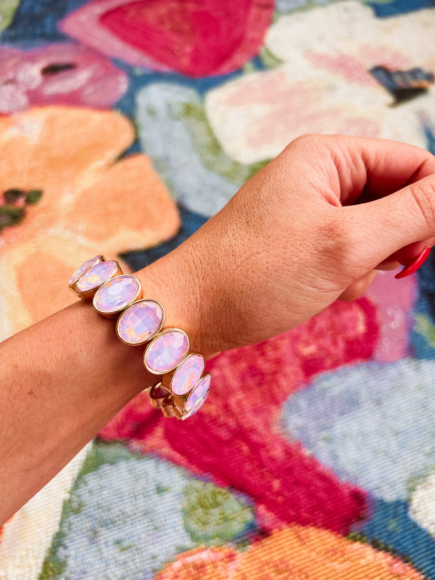 Olivia Bracelet - Gold Pink