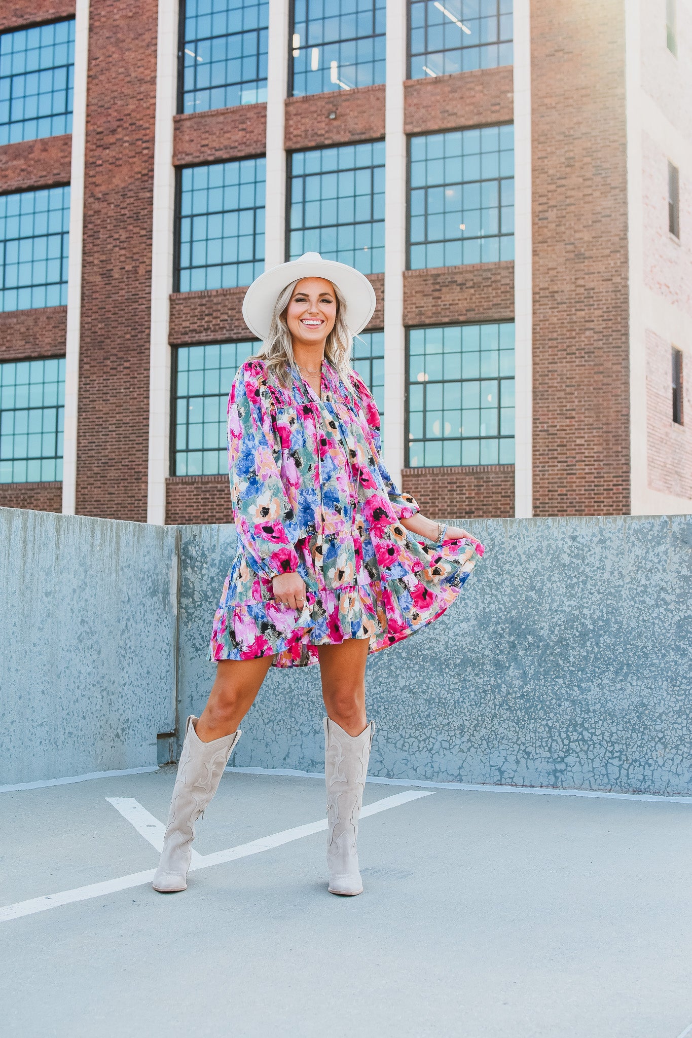 Weslie Floral Mini Dress