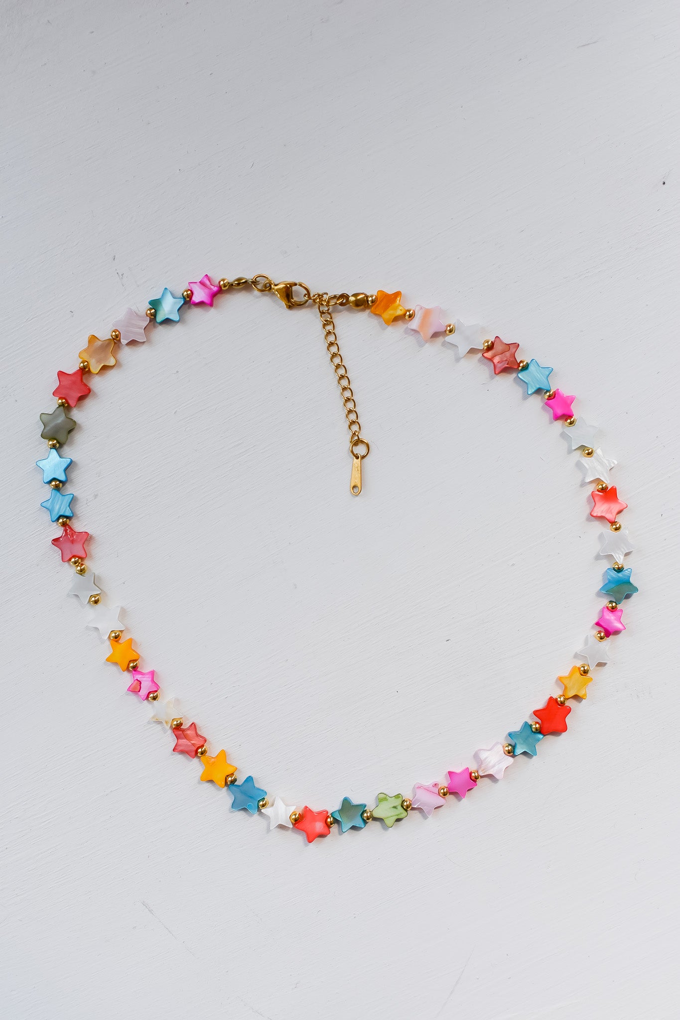 Happy Stars Colorful Beaded Necklace
