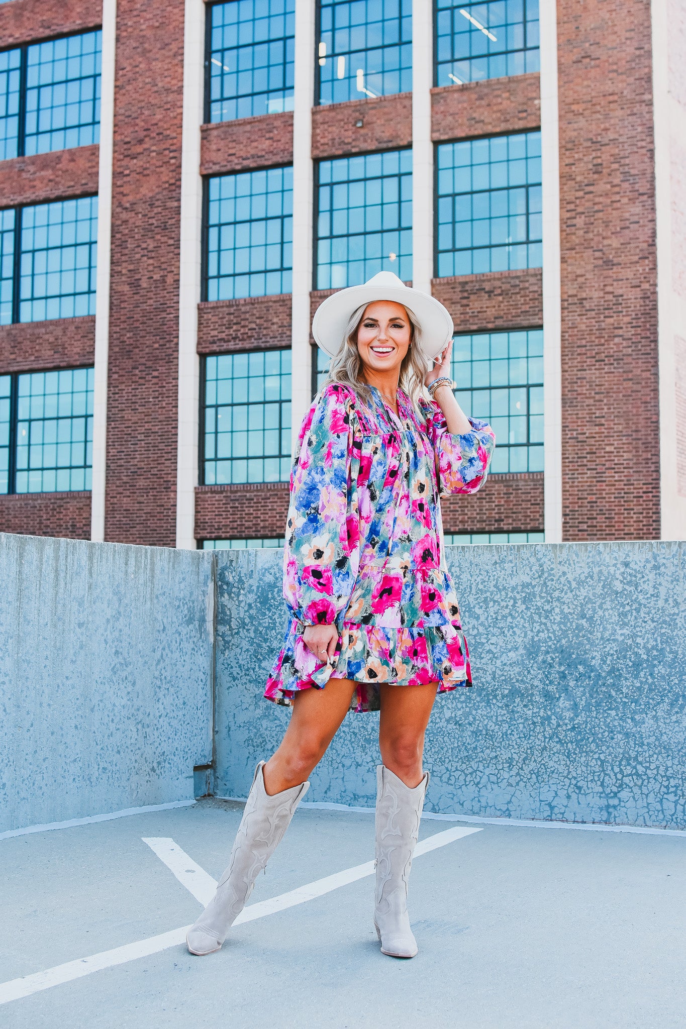 Weslie Floral Mini Dress