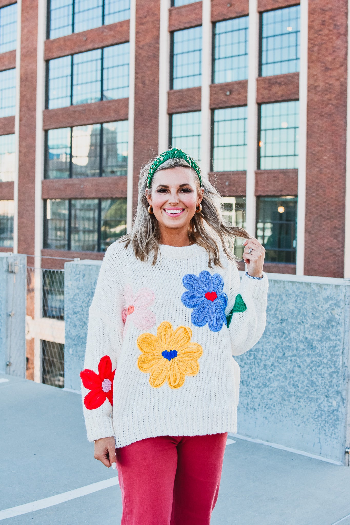 Shay Floral Sweater