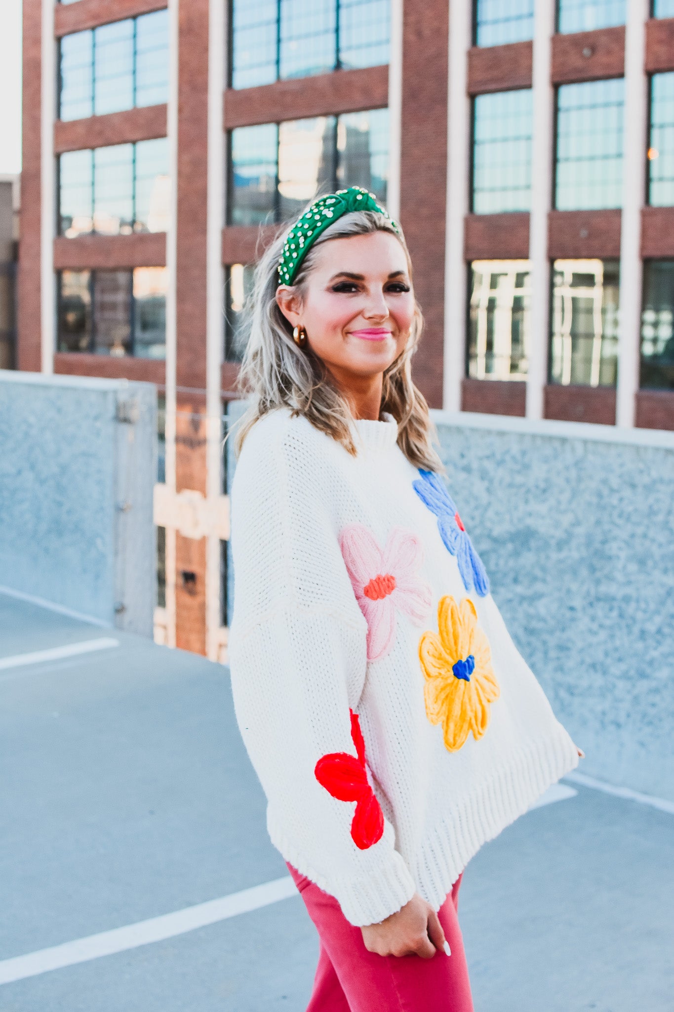 Shay Floral Sweater