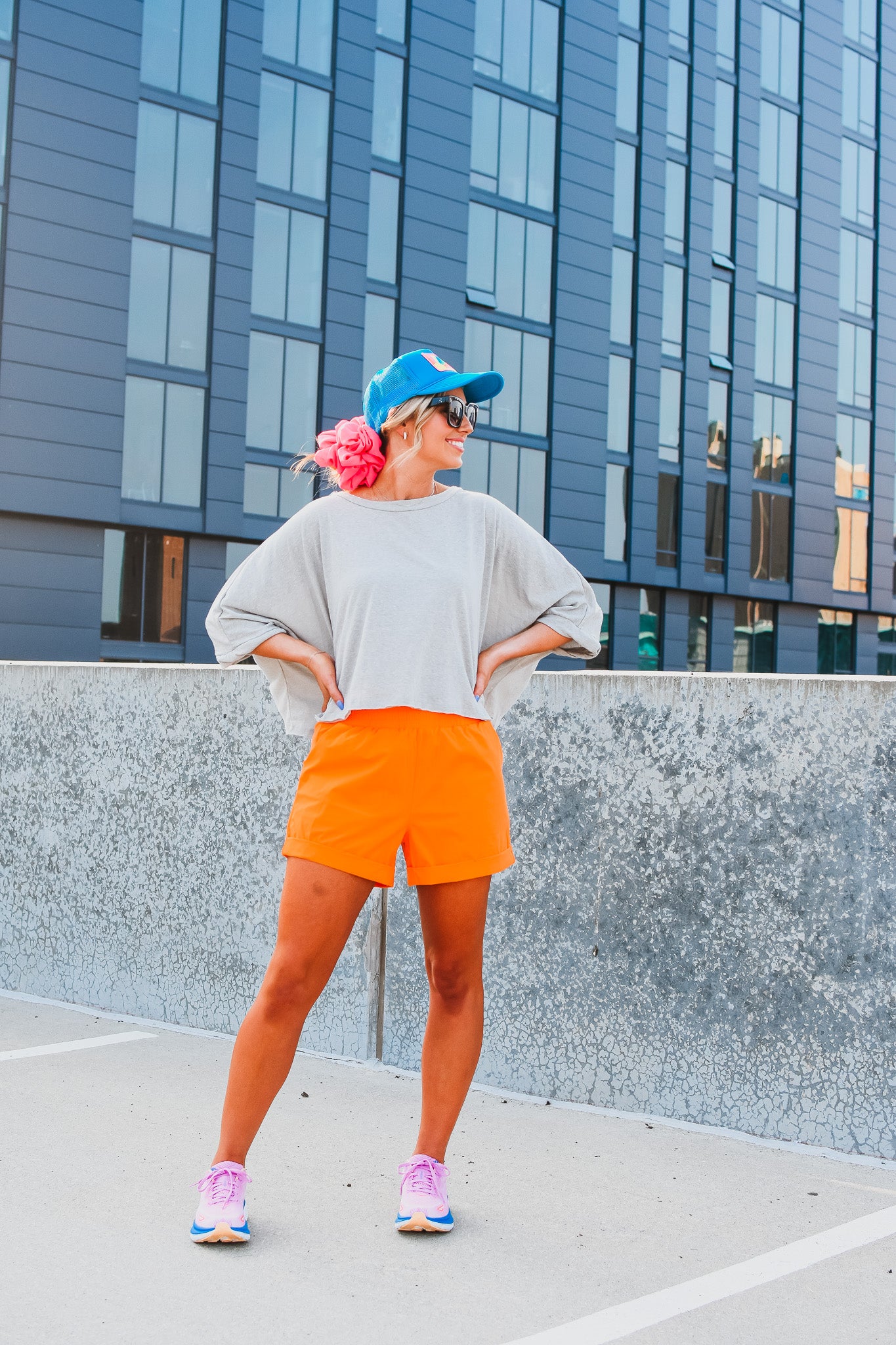Halsey Shorts in Orange