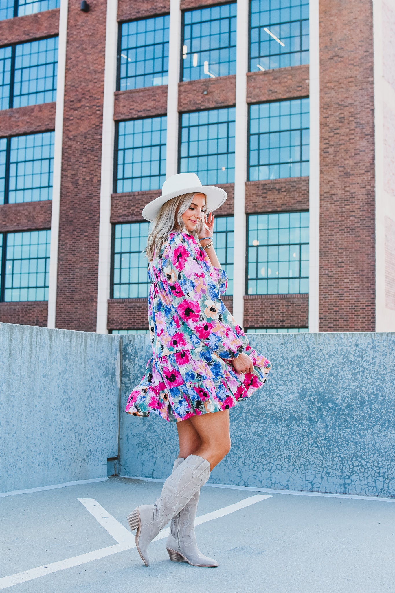 Weslie Floral Mini Dress