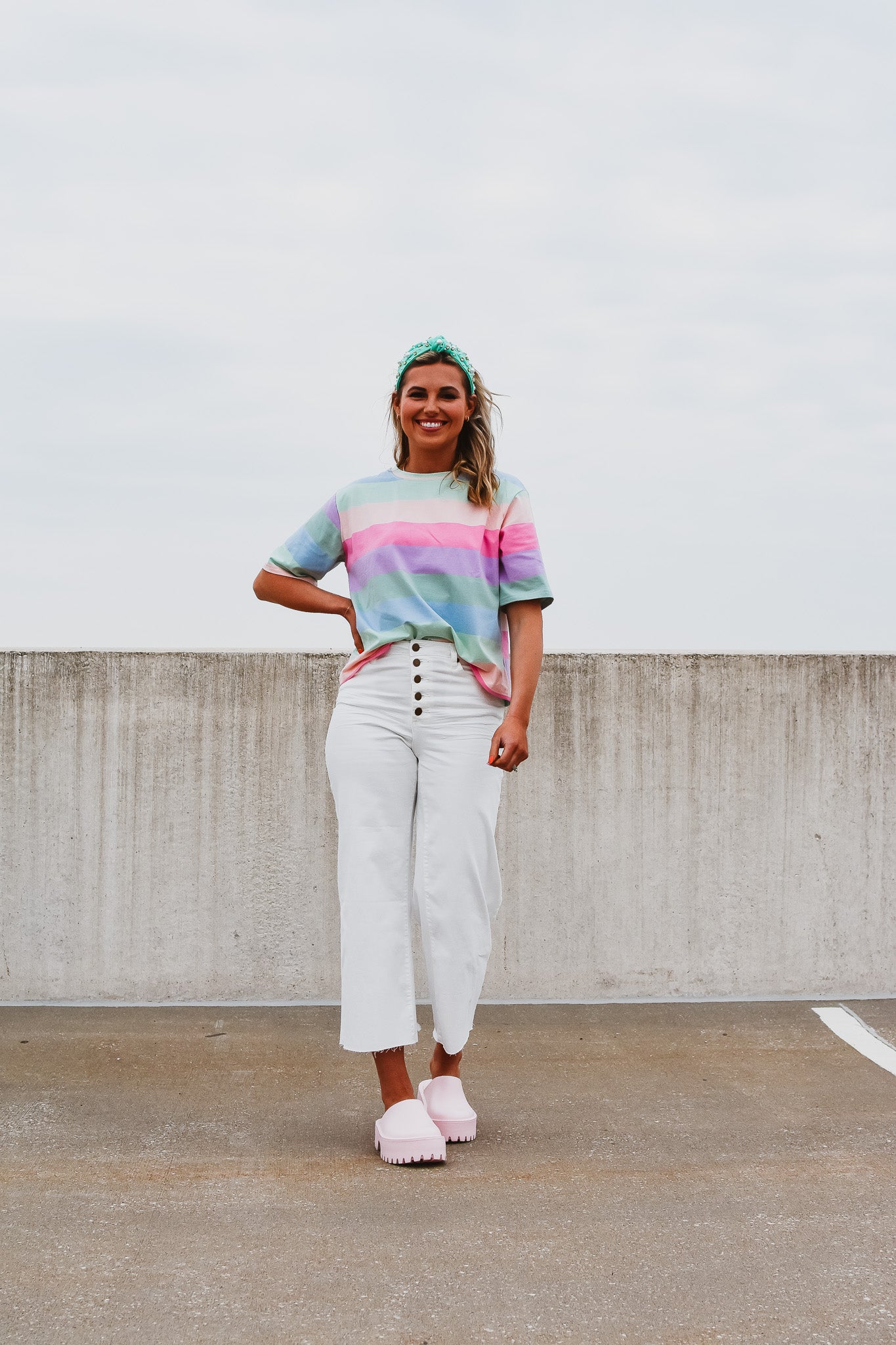 White Button Fly Pants -RESTOCK