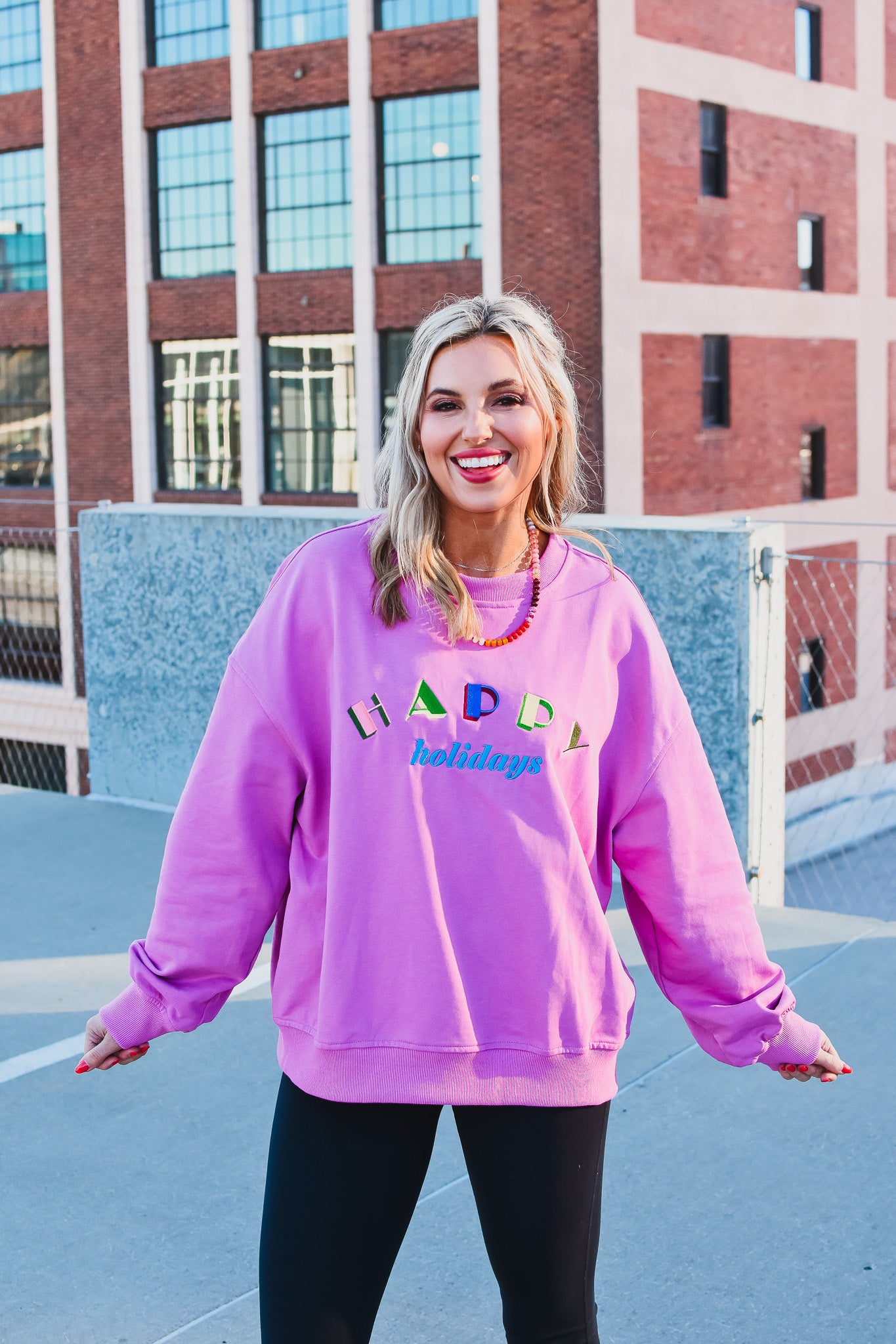 Happy Holidays Crew Neck