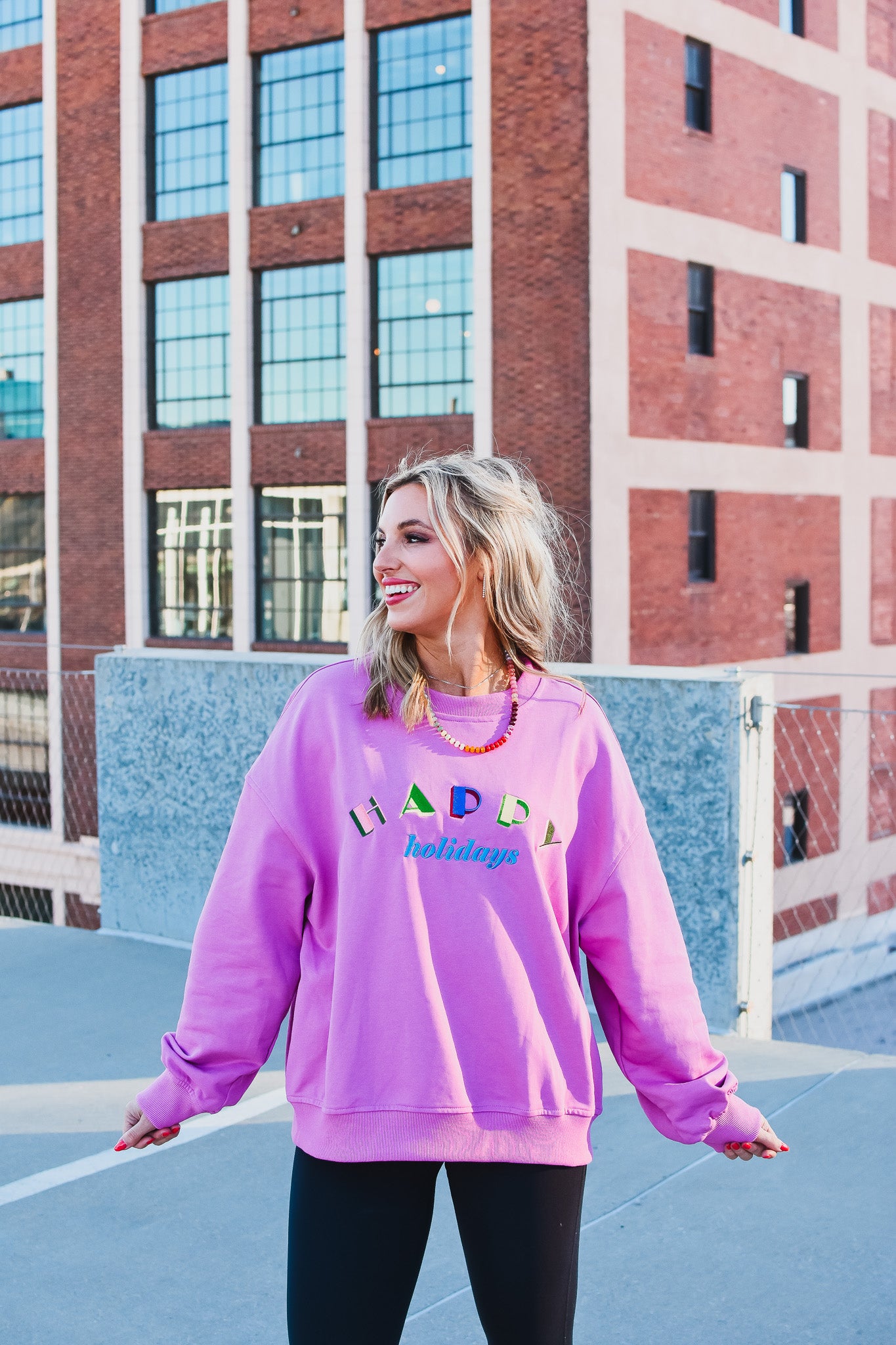 Happy Holidays Crew Neck