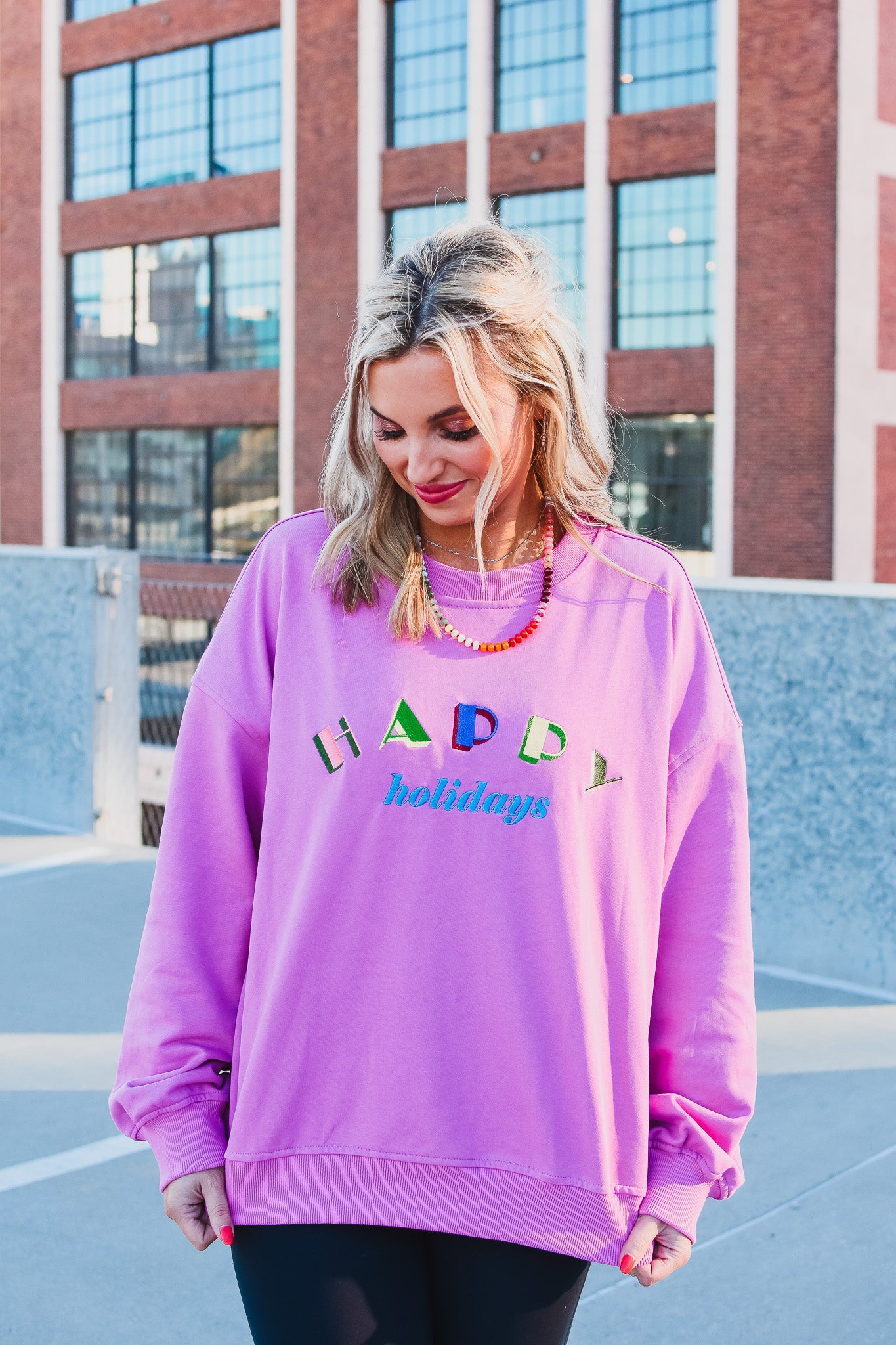 Happy Holidays Crew Neck