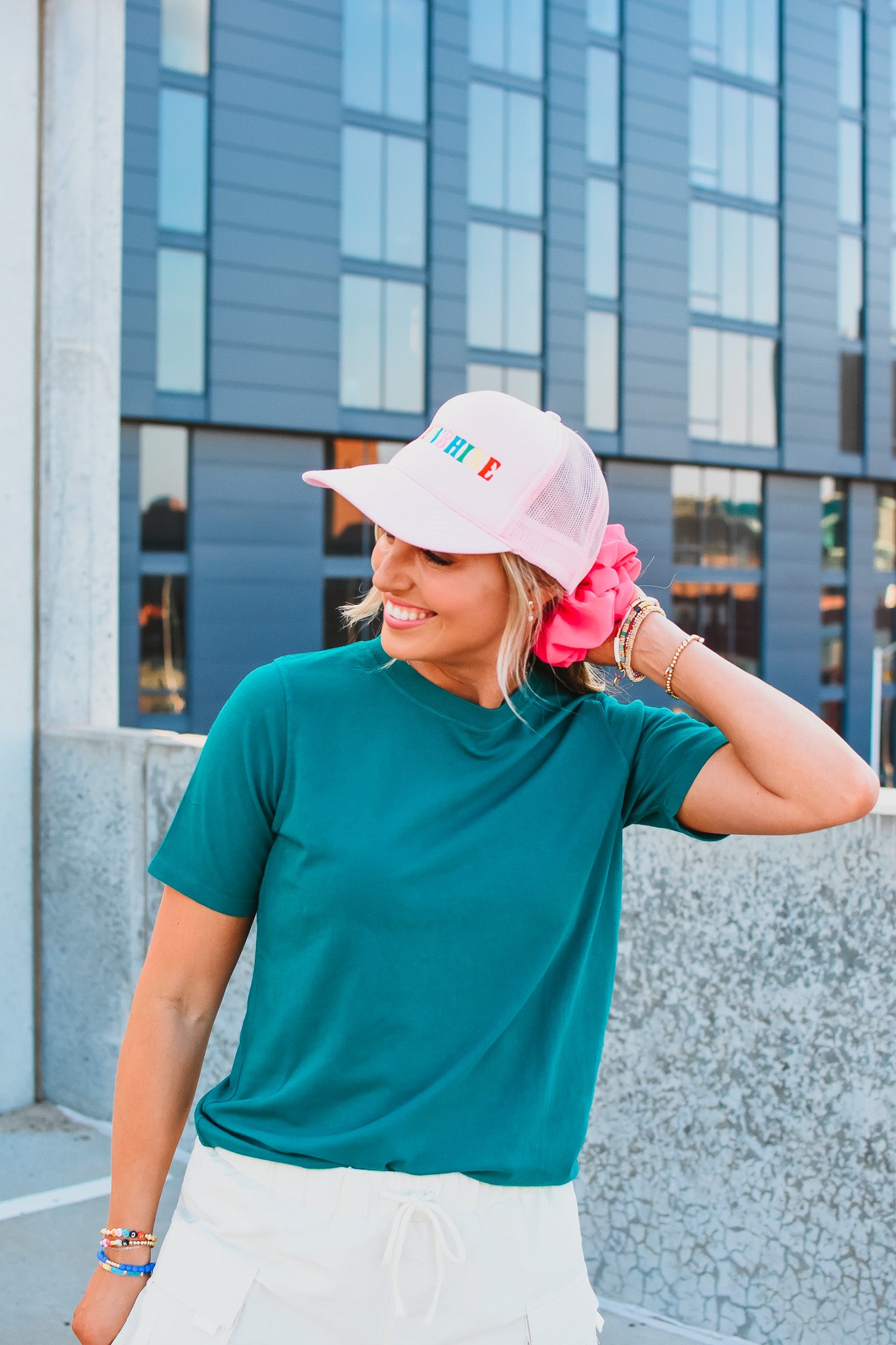 Kate Classic Boxy Fit Tee in Teal