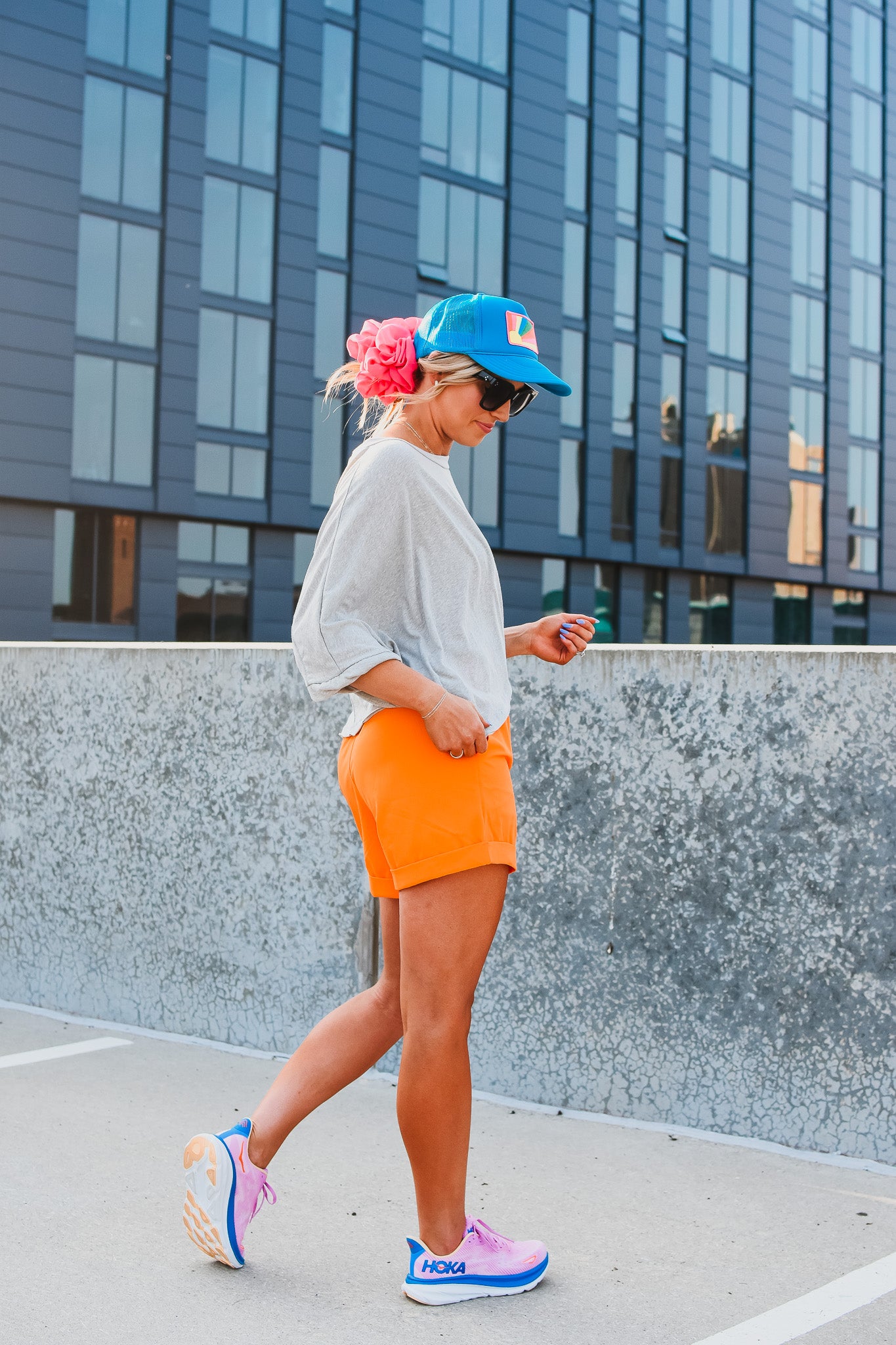 Halsey Shorts in Orange