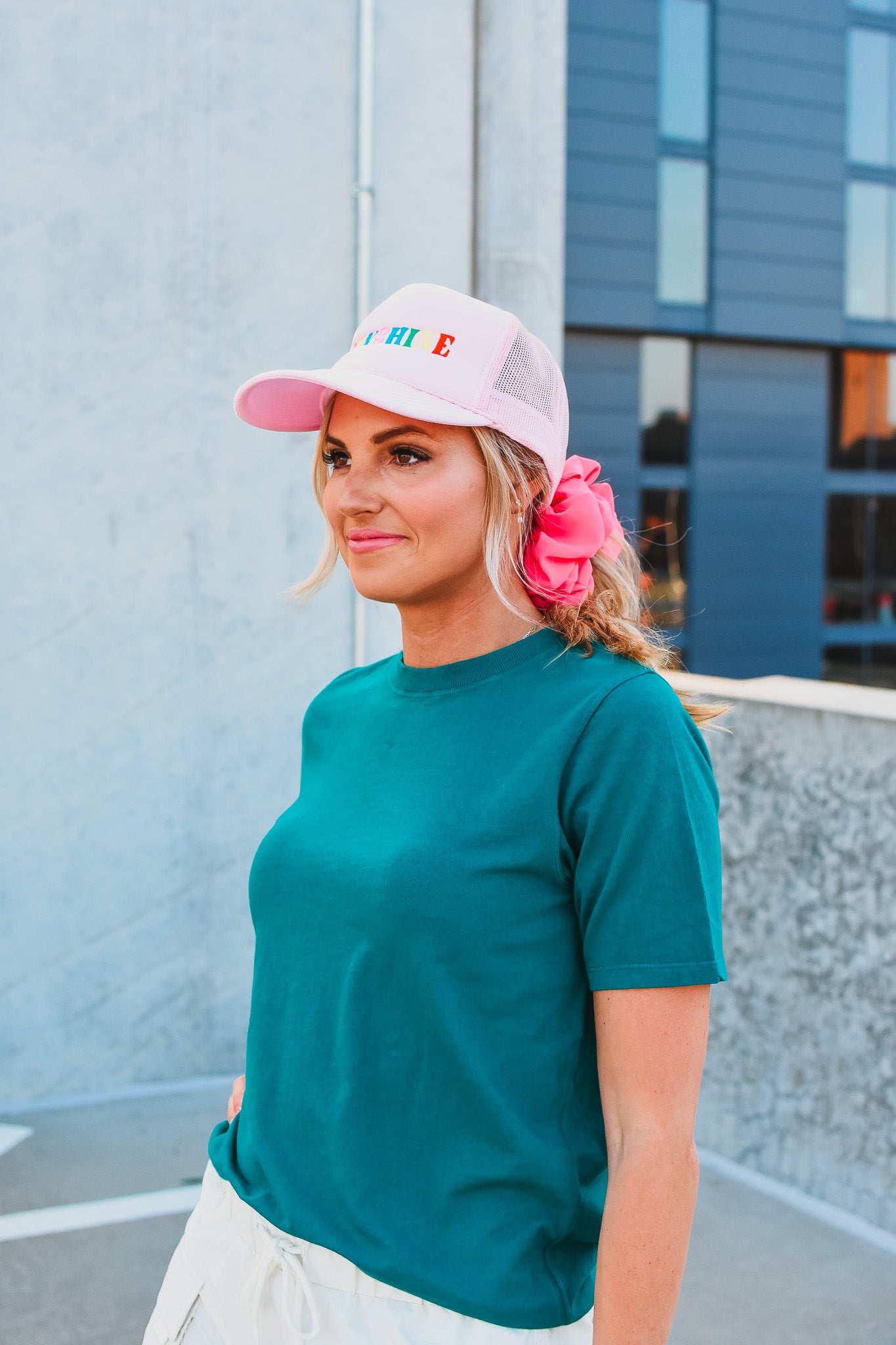 Kate Classic Boxy Fit Tee in Teal