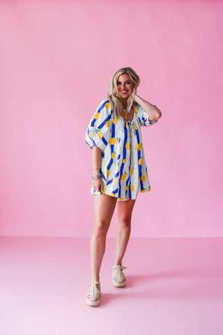 Steffi Lemon Romper