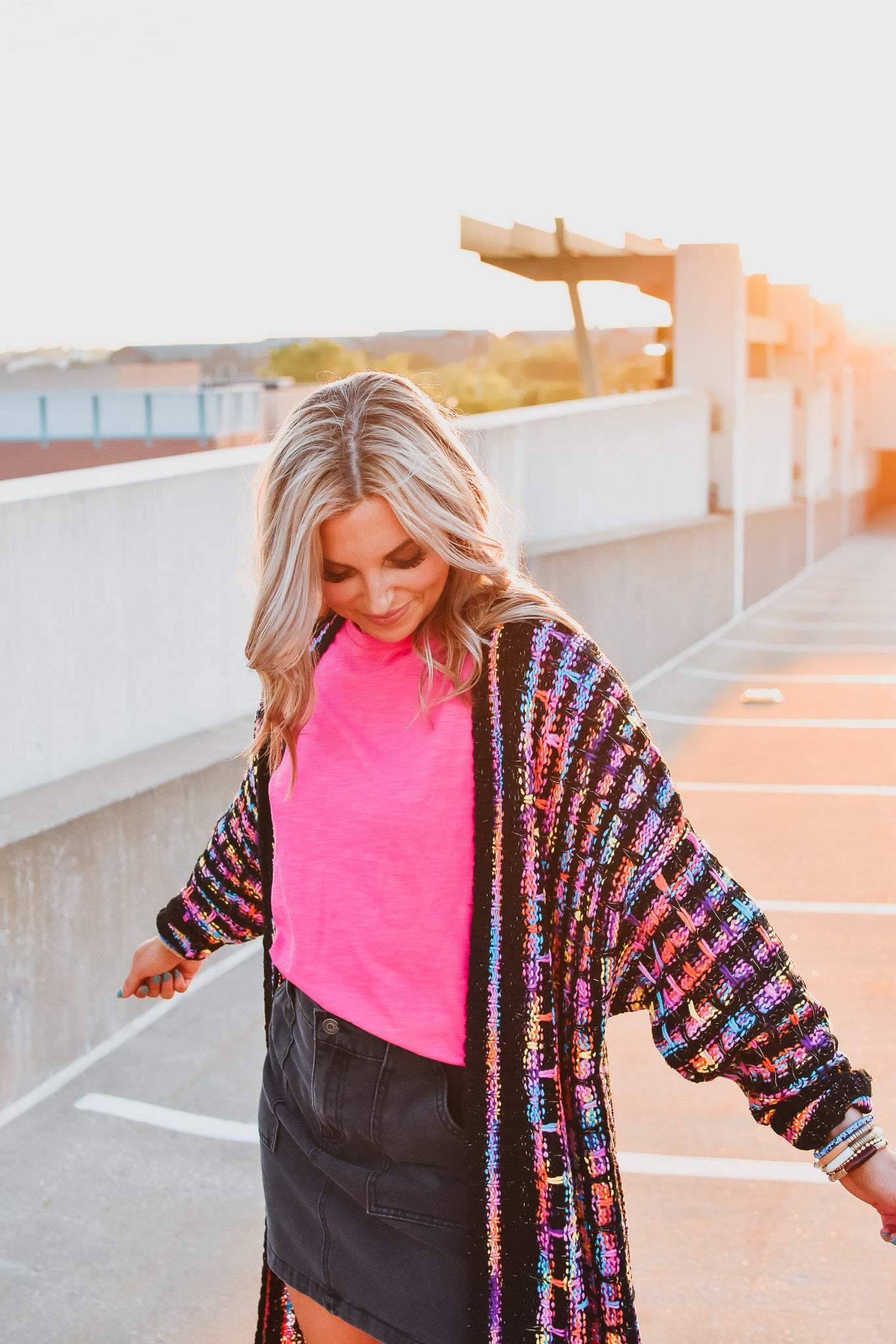 Jerika Metallic Cardigan