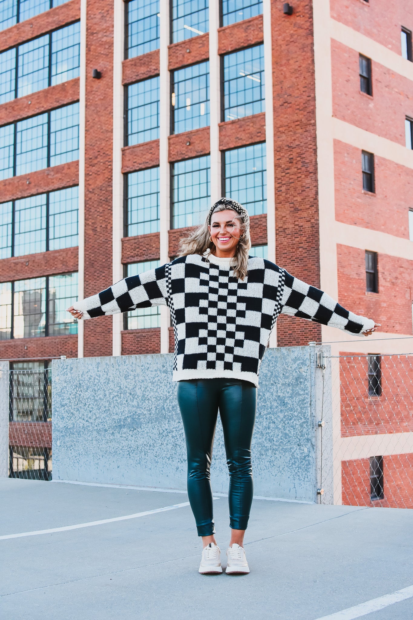 Miranda Leather Leggings in Hunter Green - RESTOCK