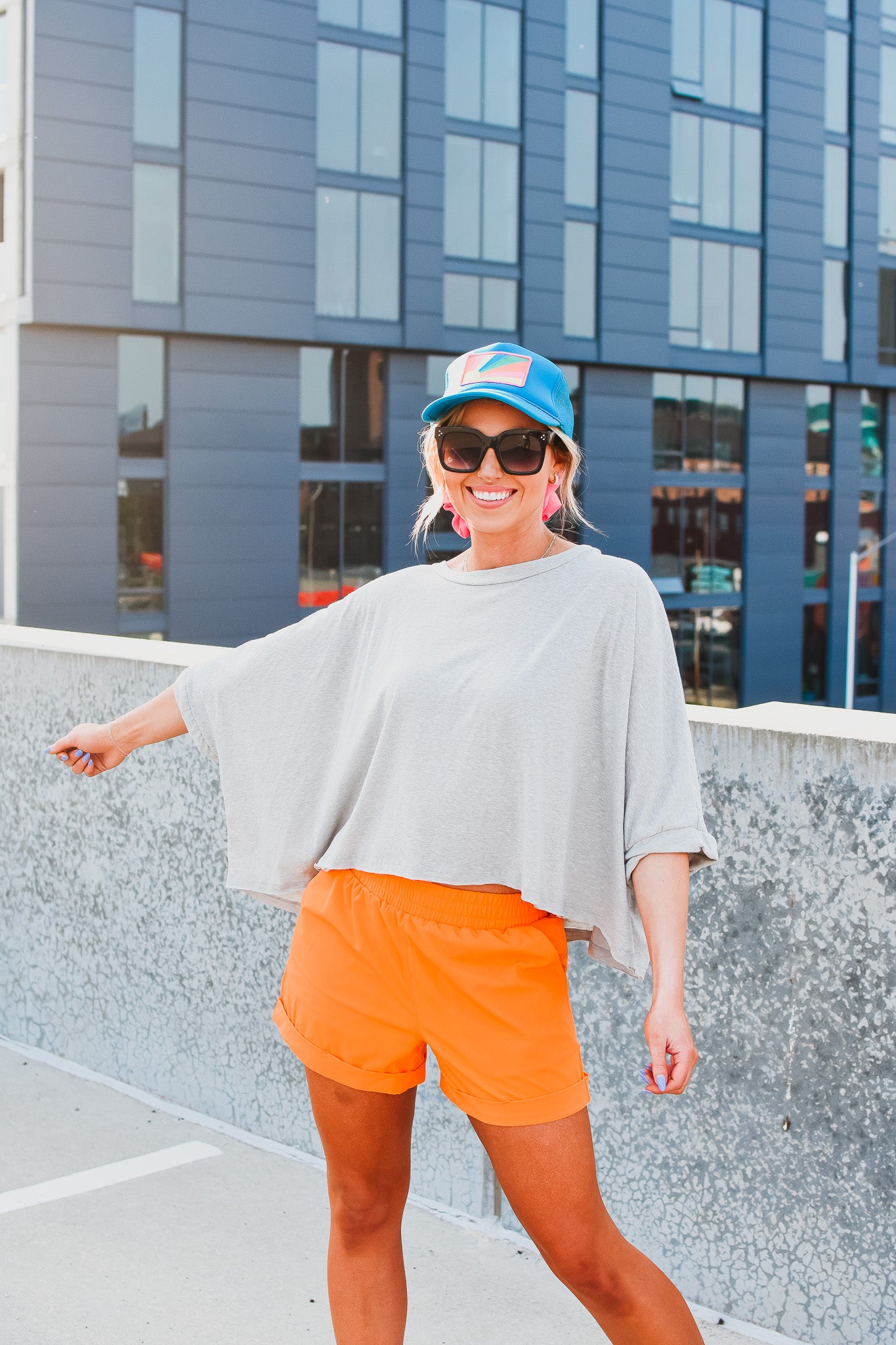 Halsey Shorts in Orange