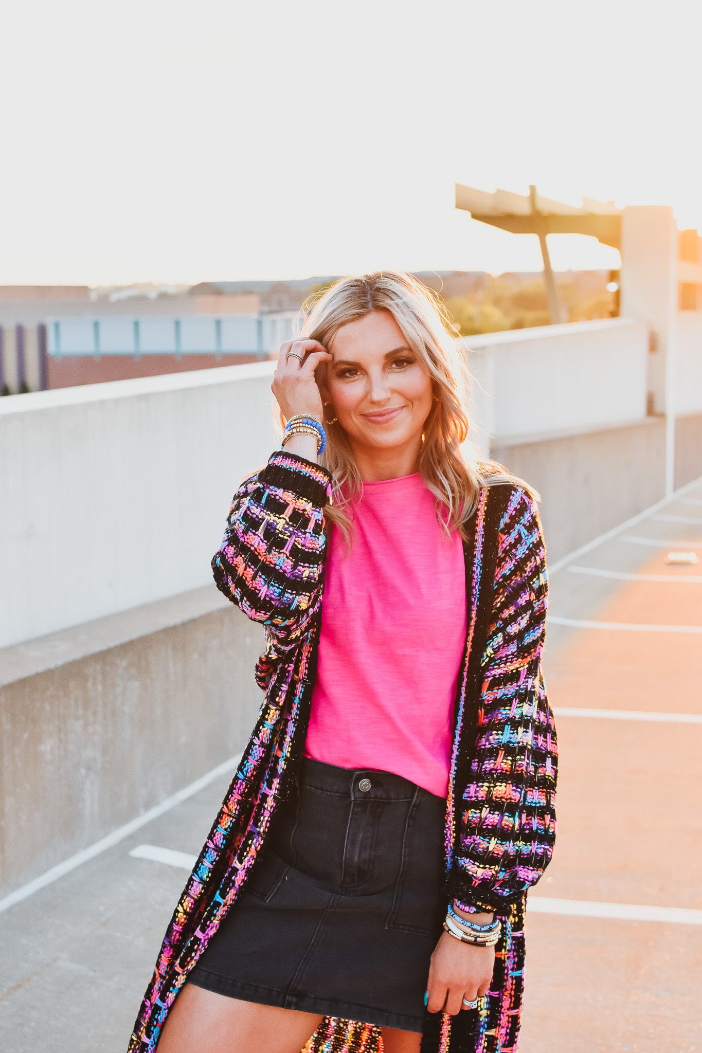 Jerika Metallic Cardigan