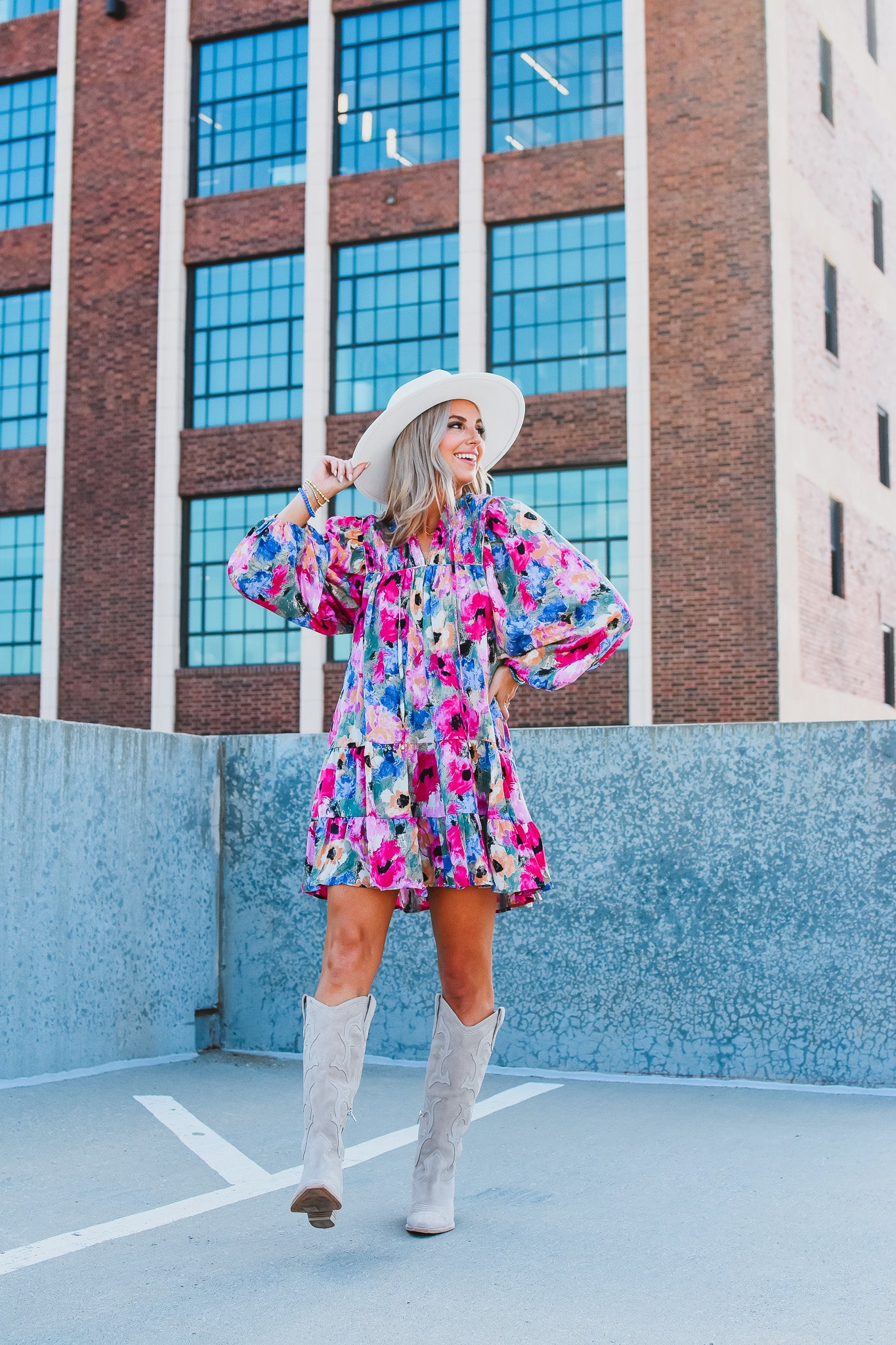 Weslie Floral Mini Dress