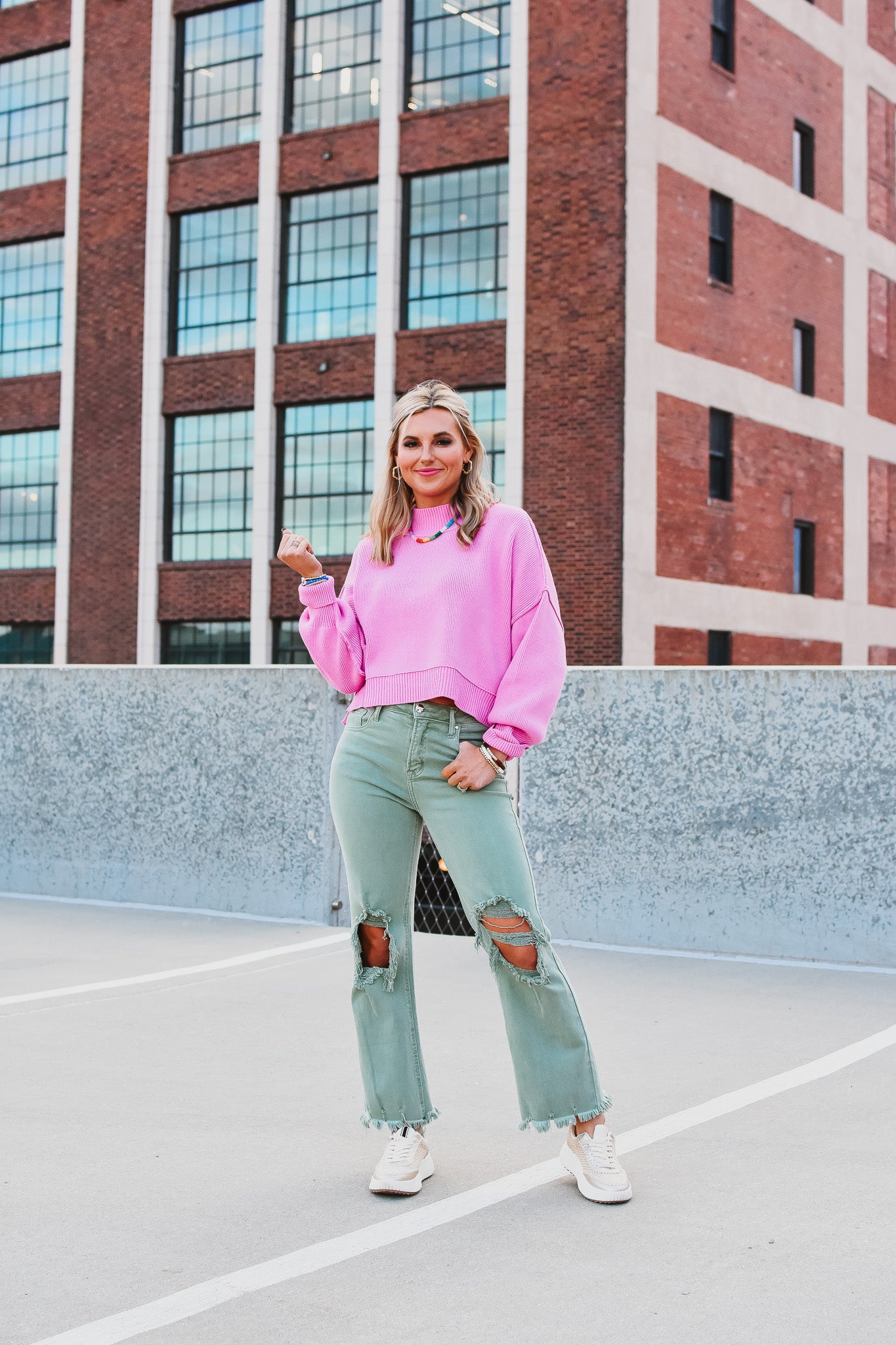 Madi Sweater in Pink