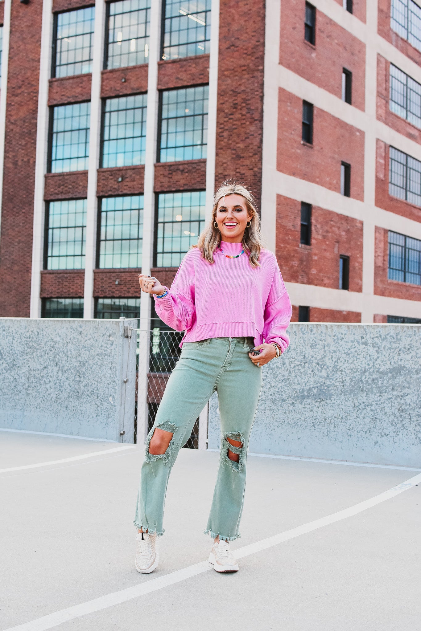 Madi Sweater in Pink