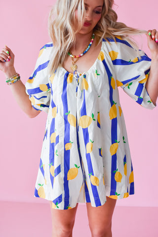 Steffi Lemon Romper