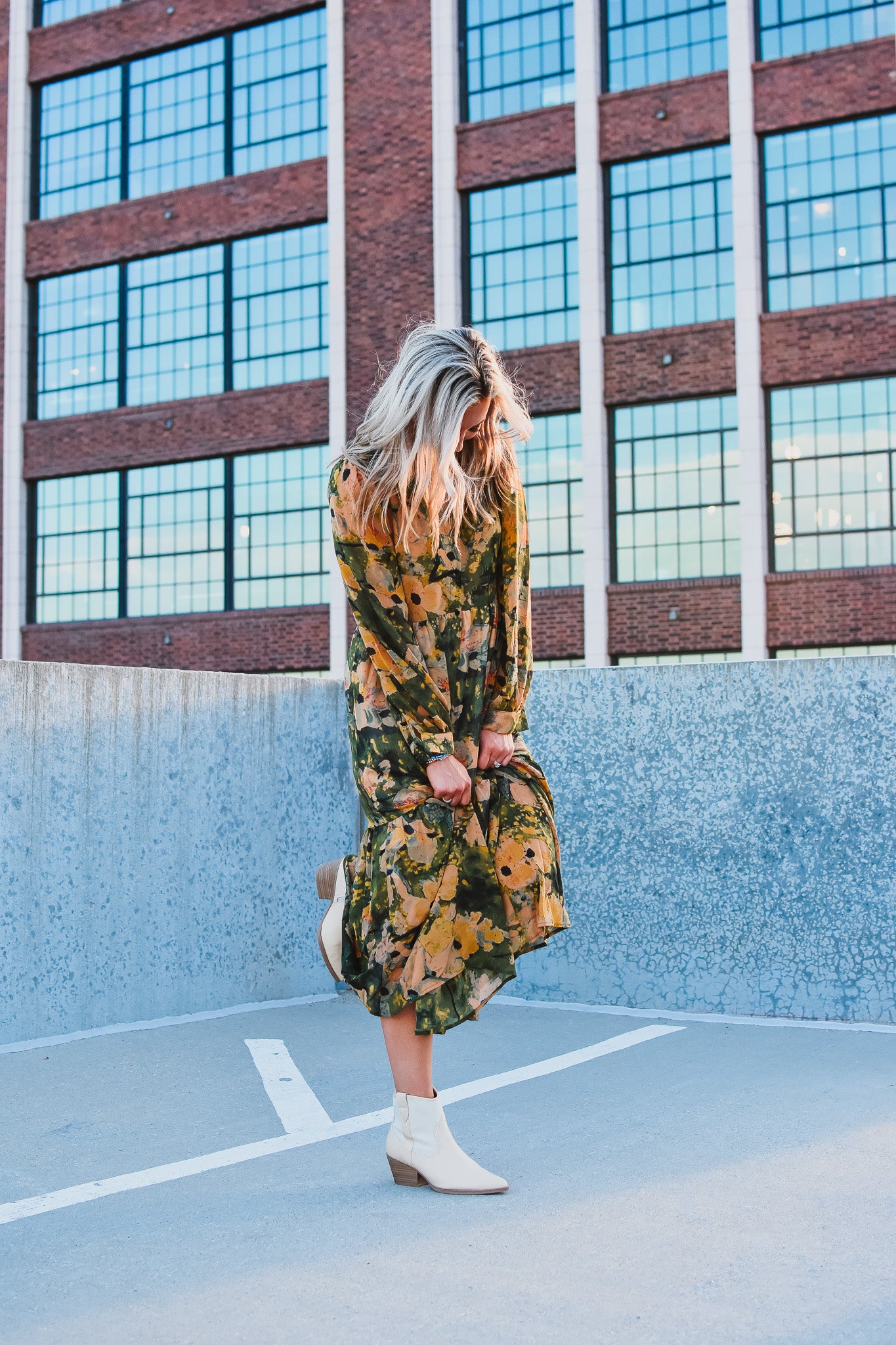 Emery Floral Midi Dress