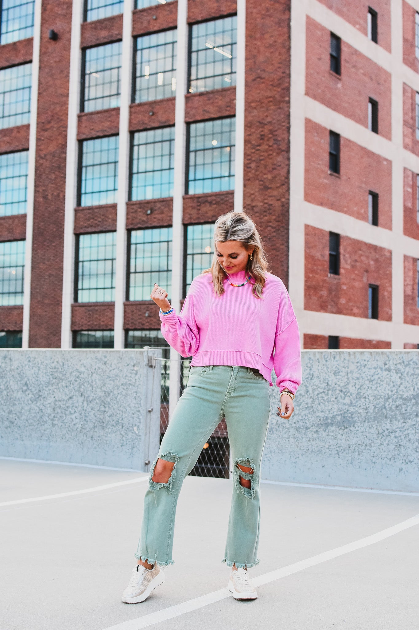 Madi Sweater in Pink