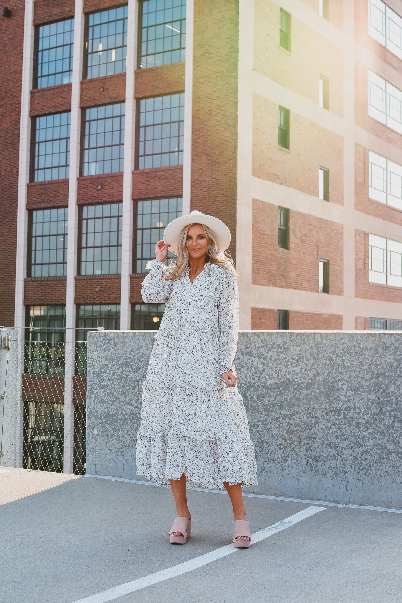 Abbey Floral Midi Dress