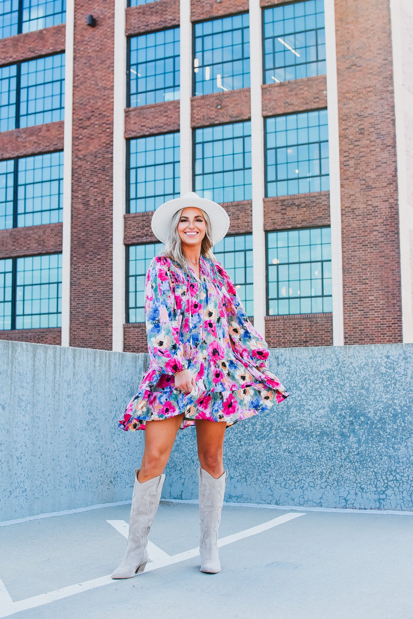 Weslie Floral Mini Dress