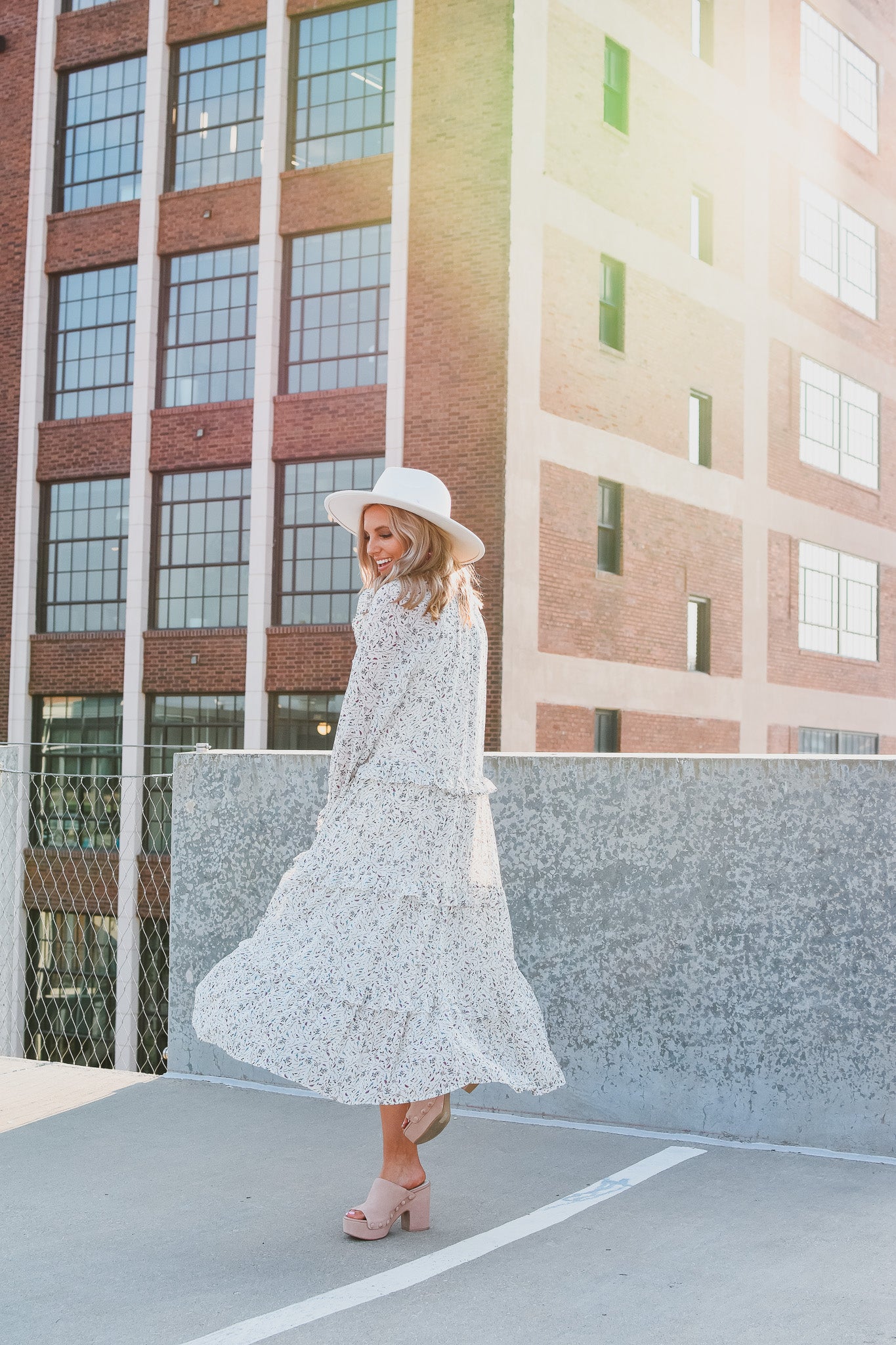 Abbey Floral Midi Dress