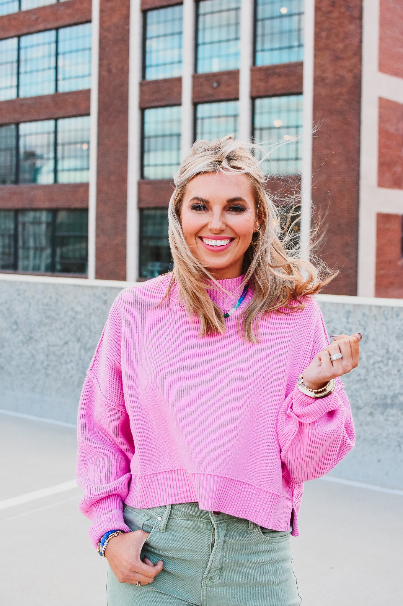 Madi Sweater in Pink