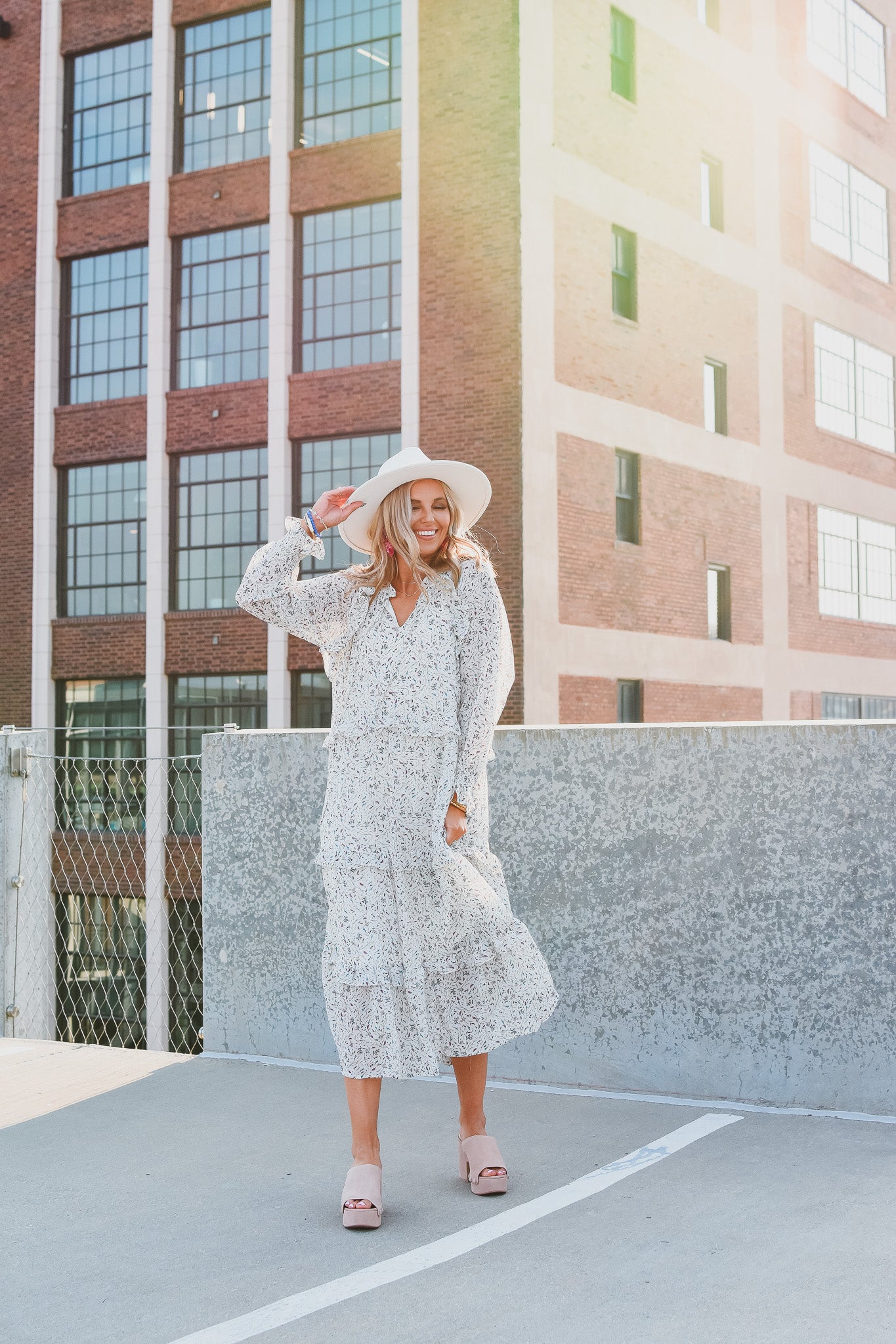 Abbey Floral Midi Dress