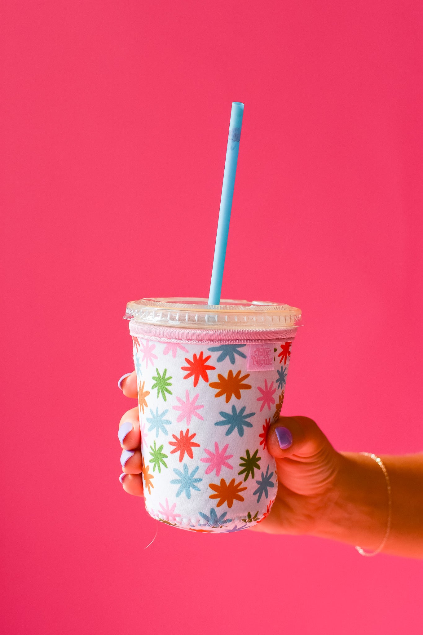 Coffee Sleeve 16 oz - Rainbow Stars