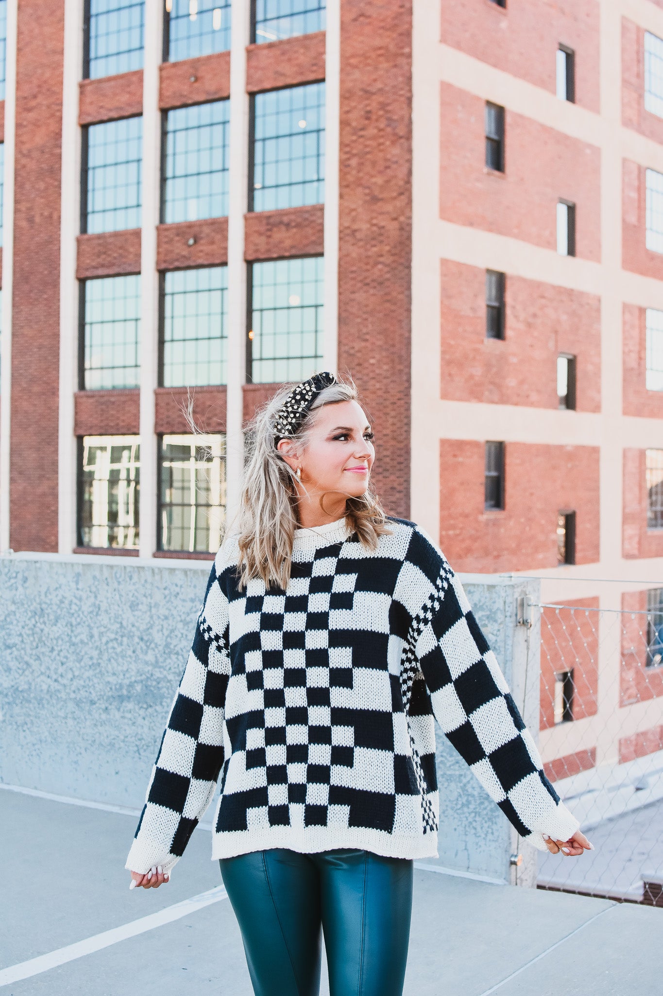 Georgia Checkered Sweater