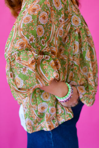 Odie Floral Babydoll Top