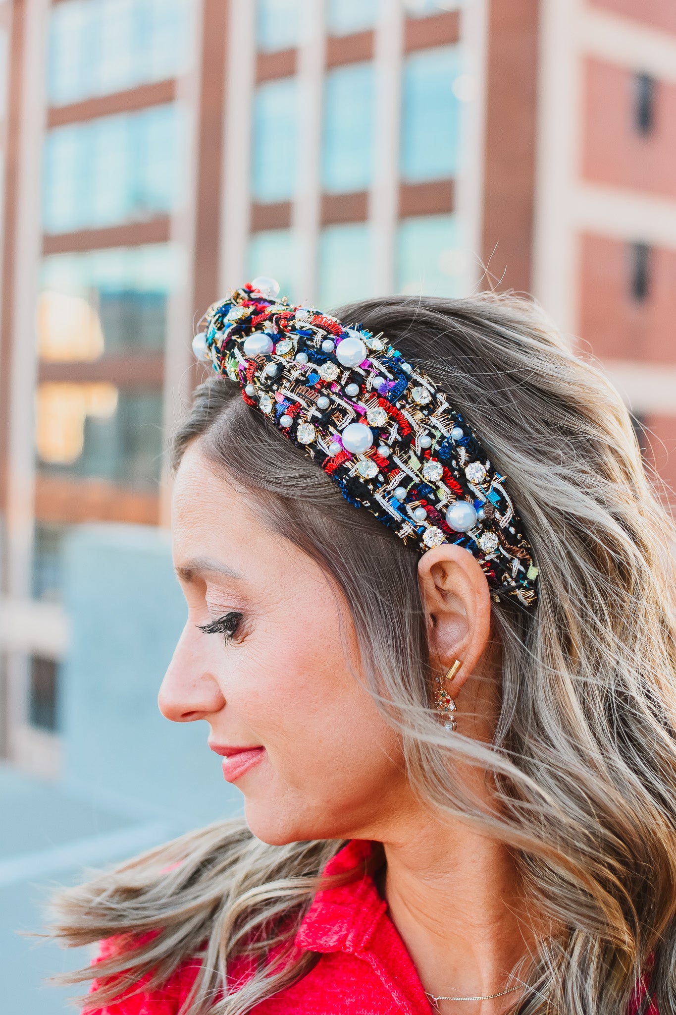 Multi Colored Tweed Headband - RESTOCK