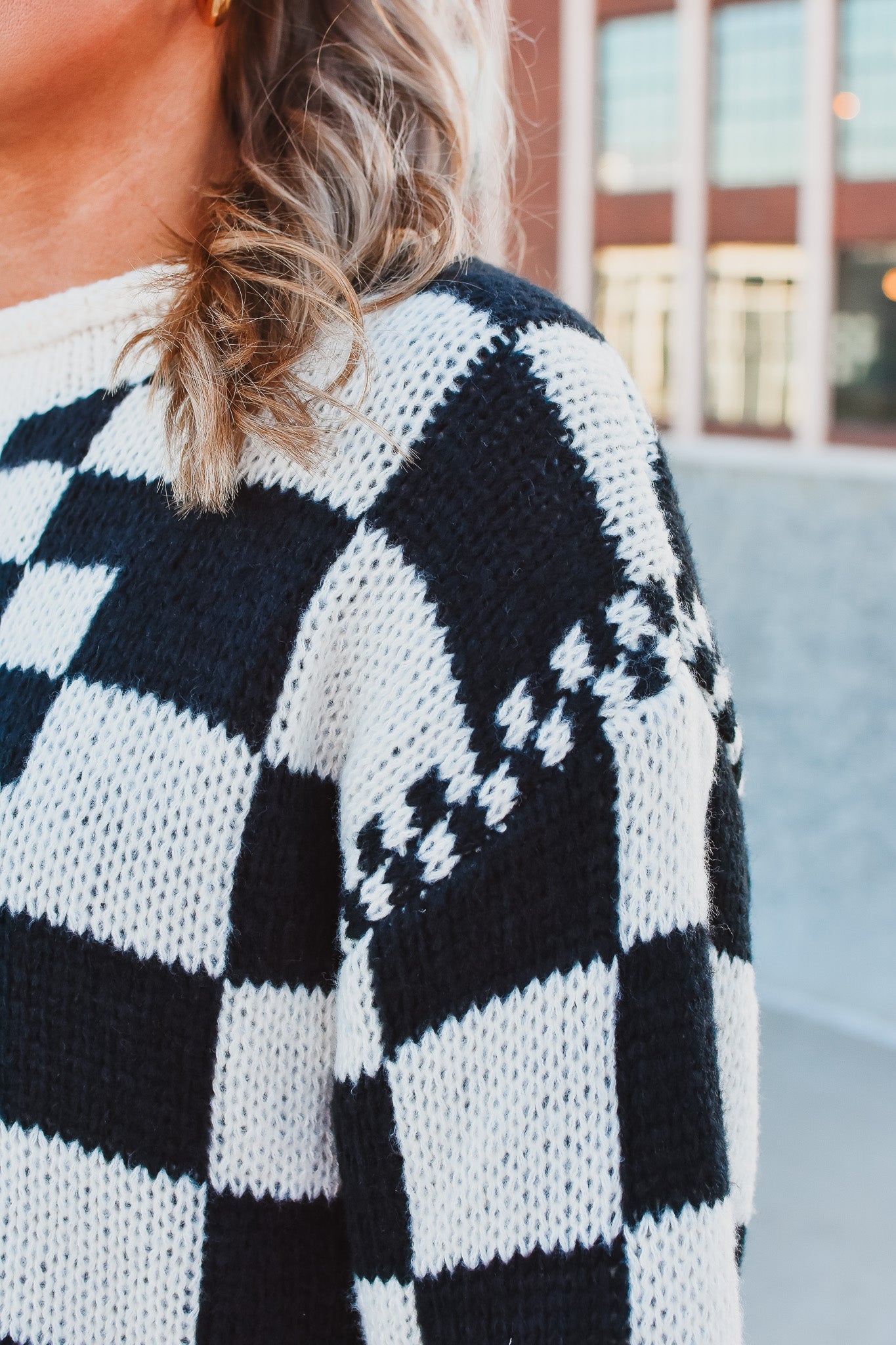 Georgia Checkered Sweater