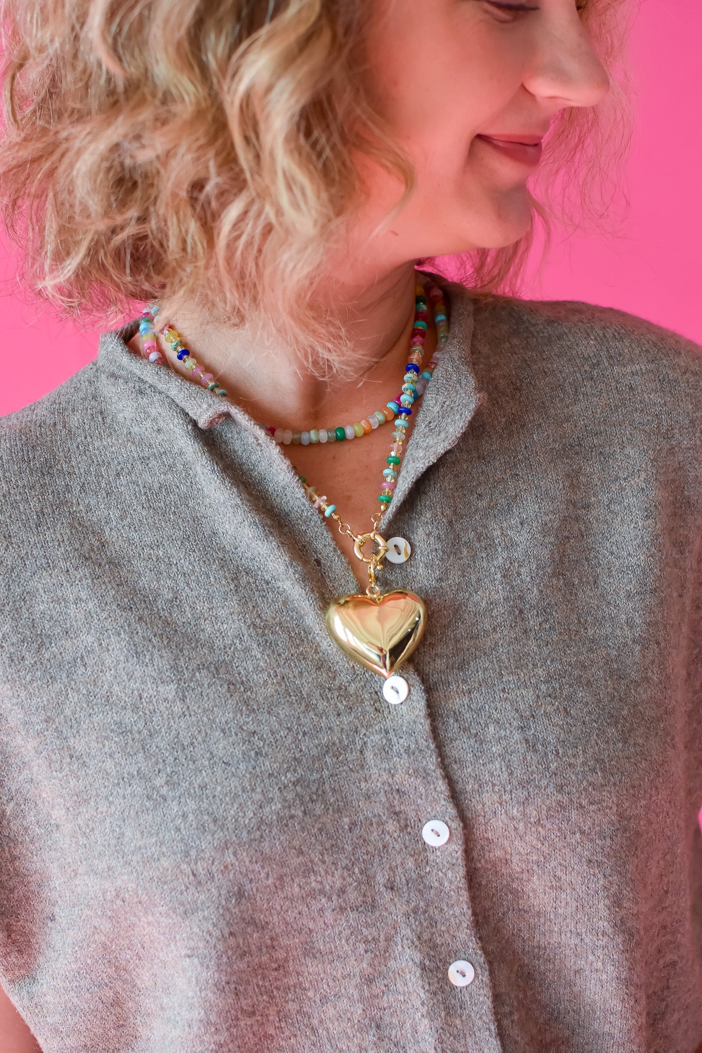 Sleeveless Piper Cardigan in Mocha