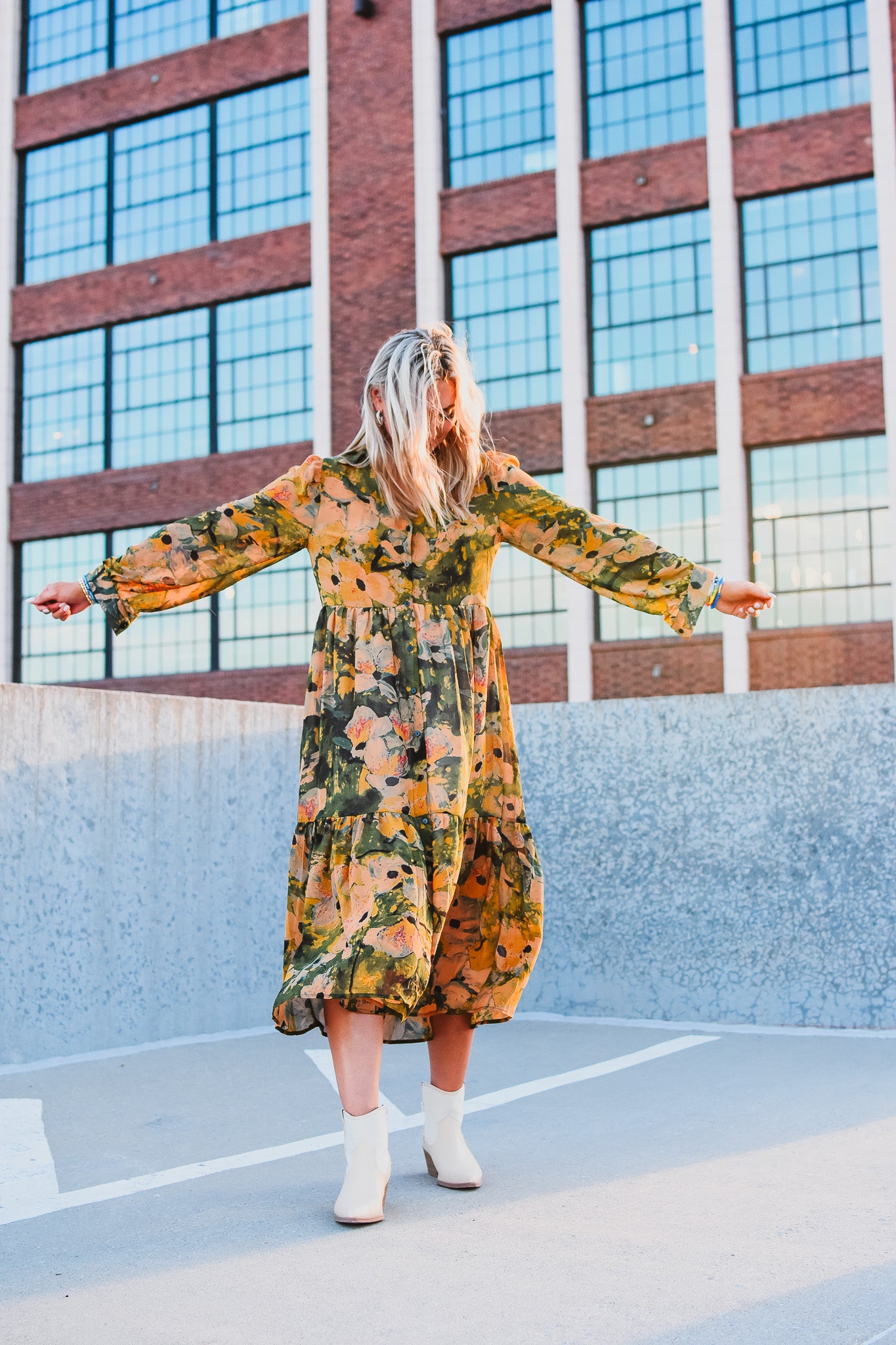 Emery Floral Midi Dress