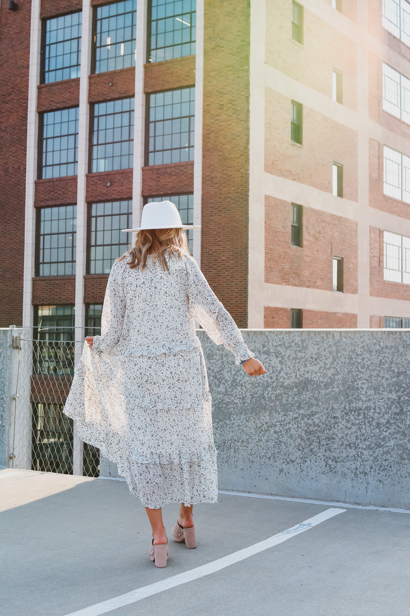Abbey Floral Midi Dress