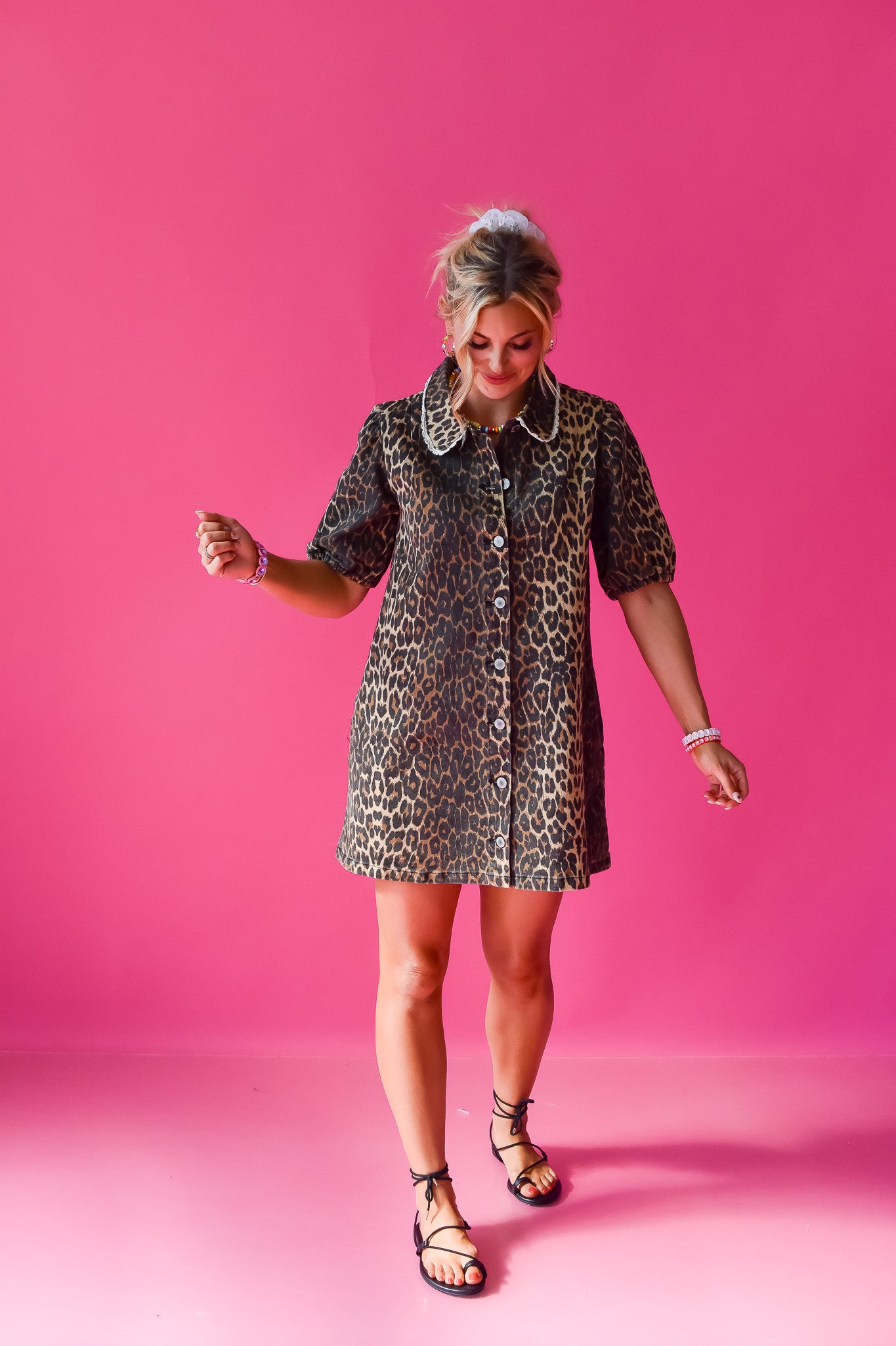 Betty Leopard Mini Dress