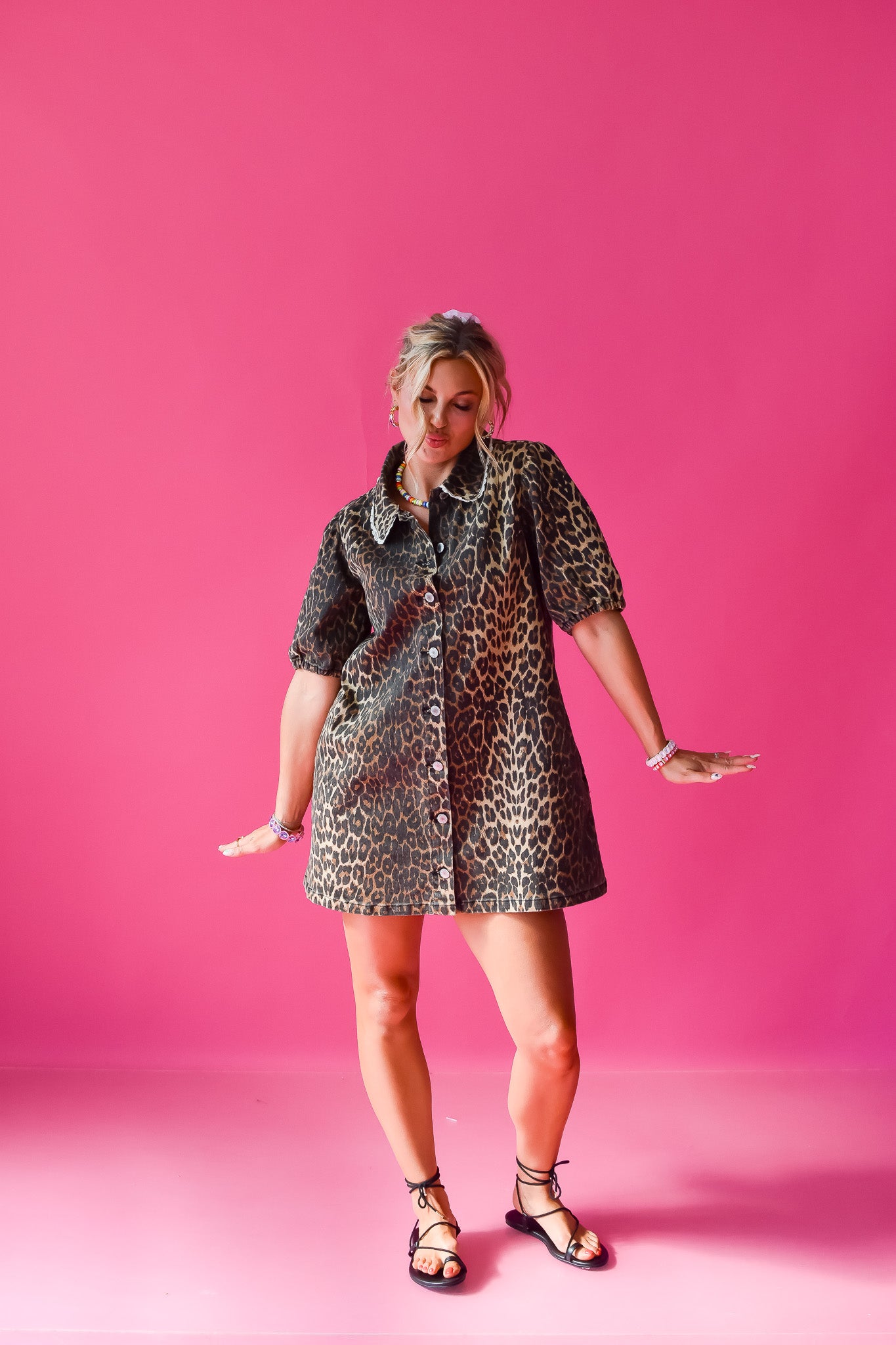 Betty Leopard Mini Dress