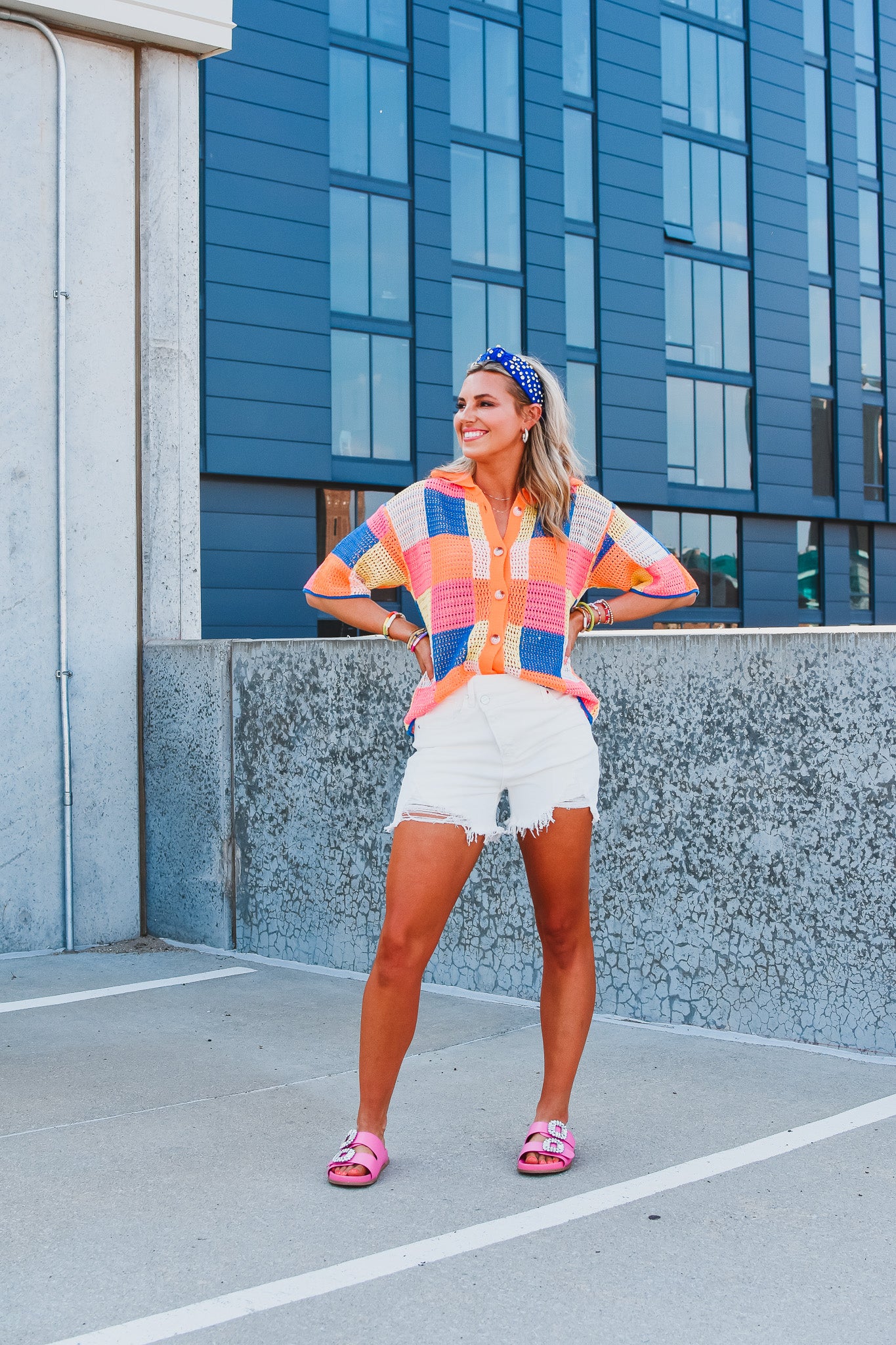 Kinley Patchwork Summer Sweater