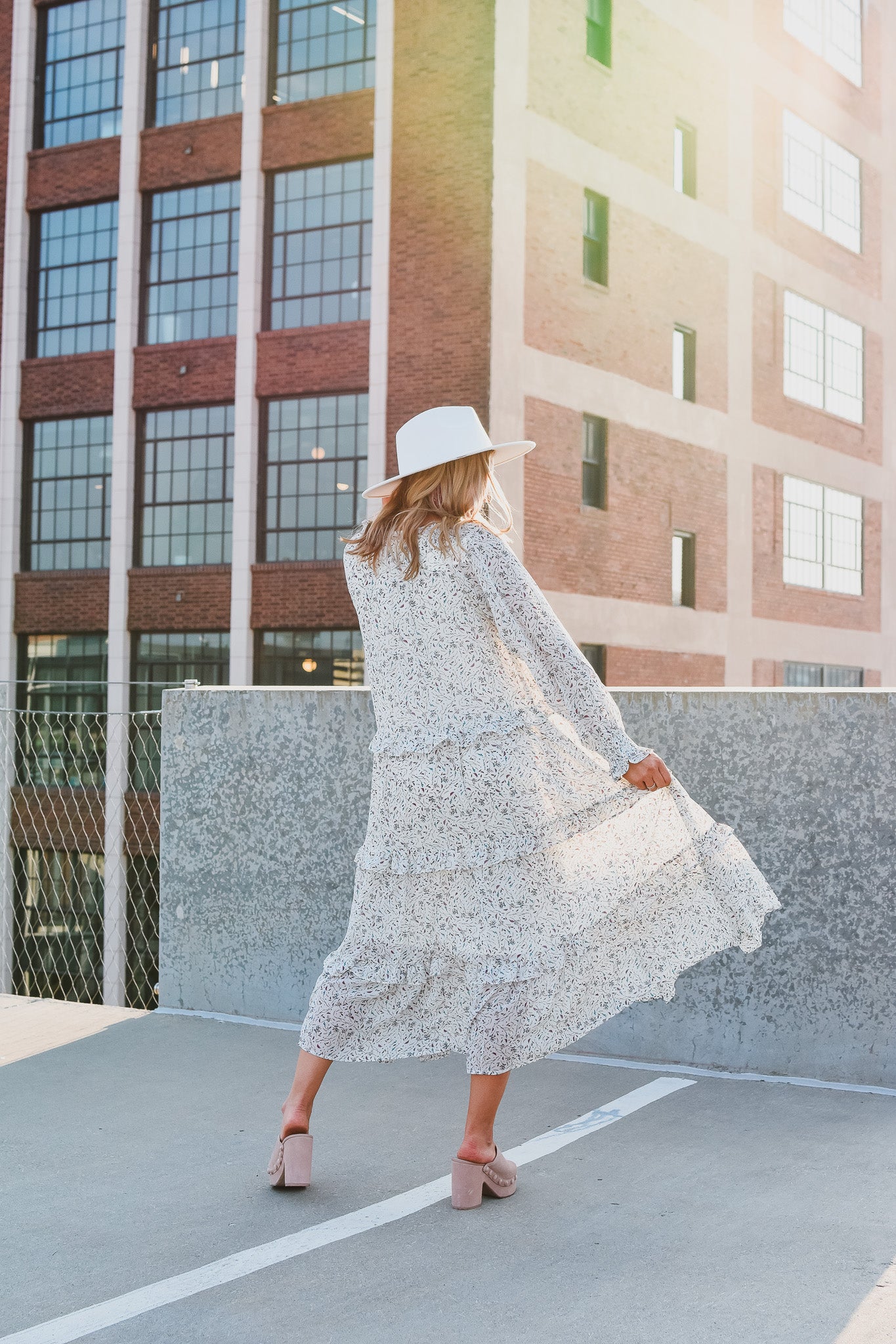 Abbey Floral Midi Dress