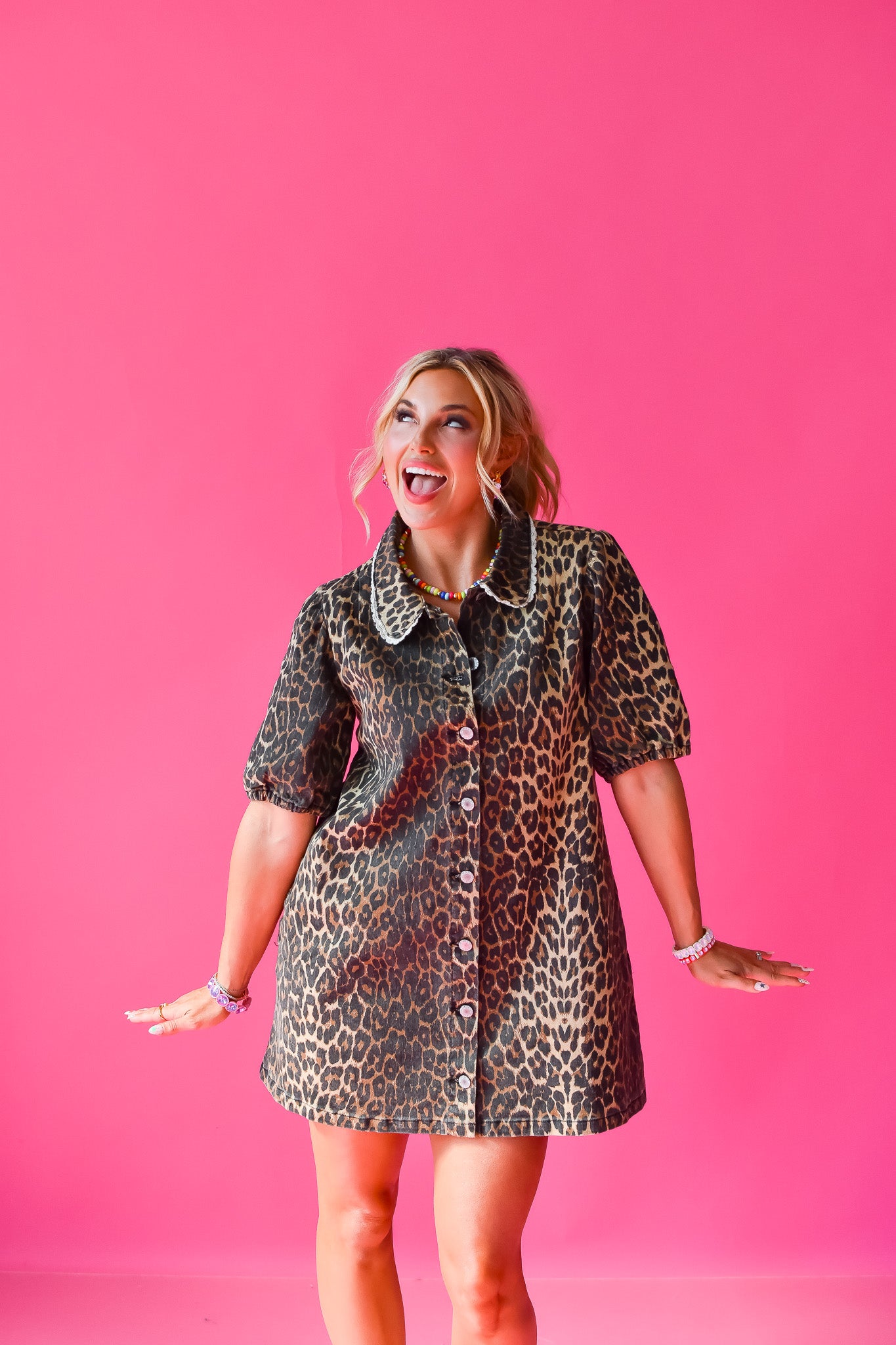Betty Leopard Mini Dress